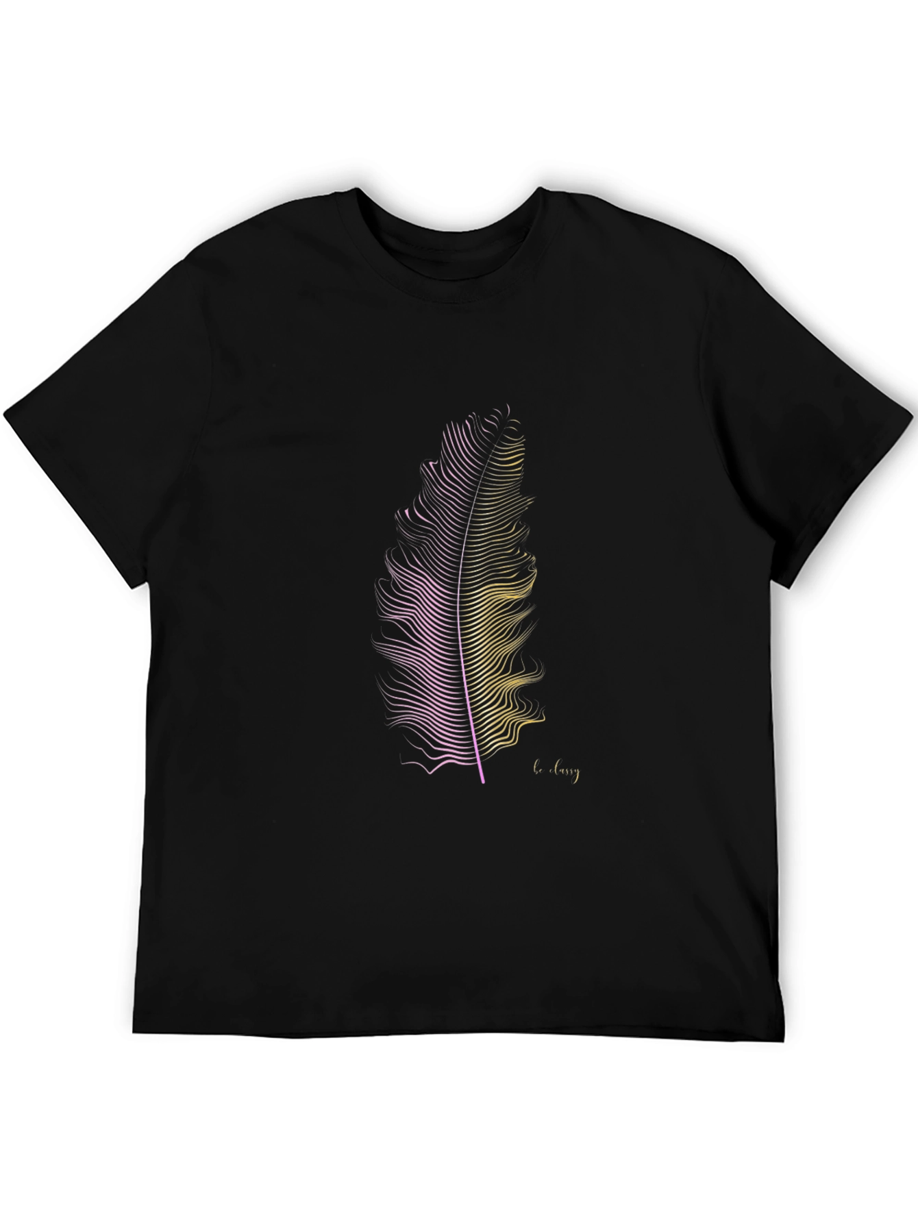 Feather Graphic Print T-Shirt