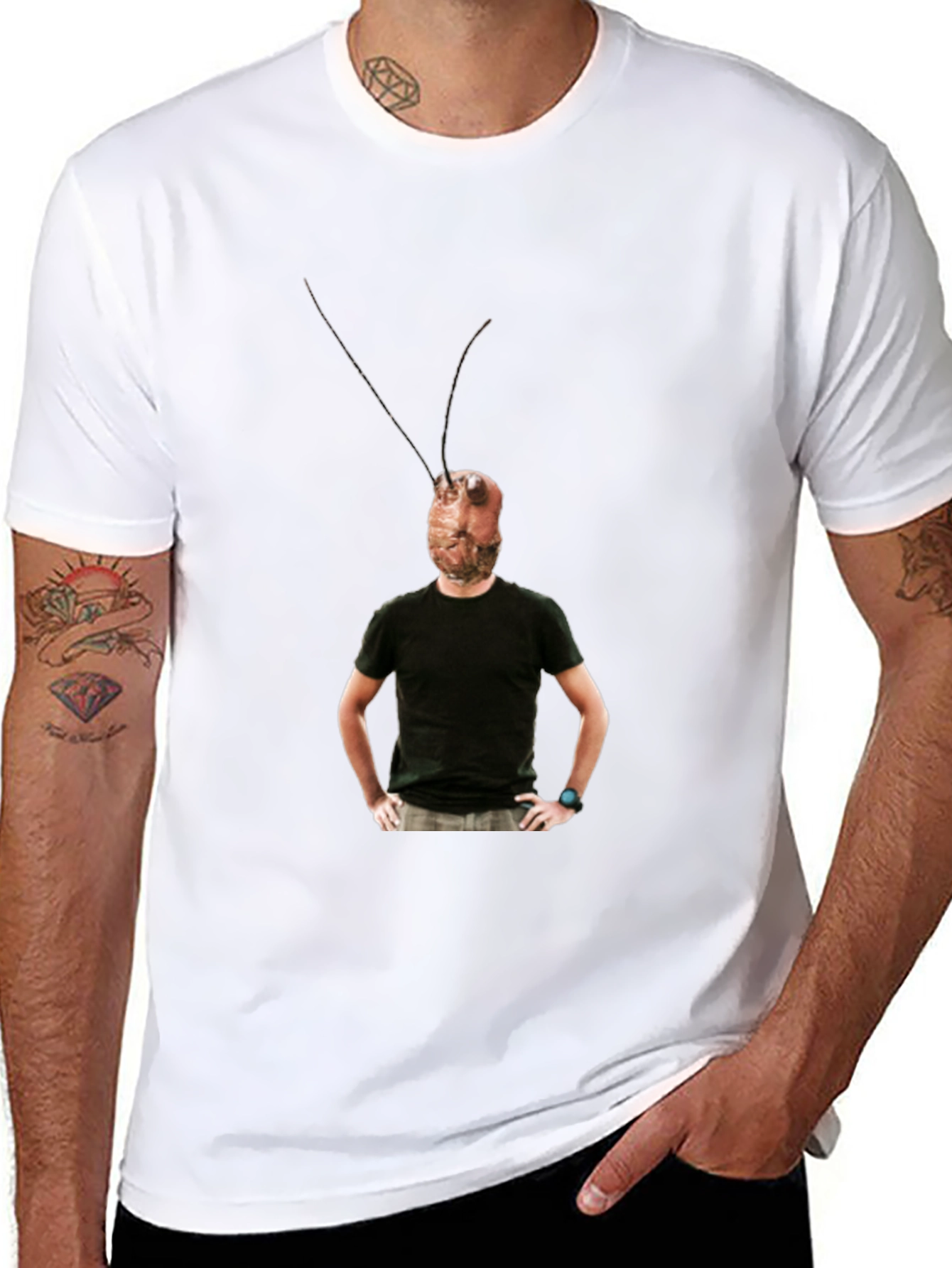 Novelty Bug-Head Tee - Adult Humor T-Shirt