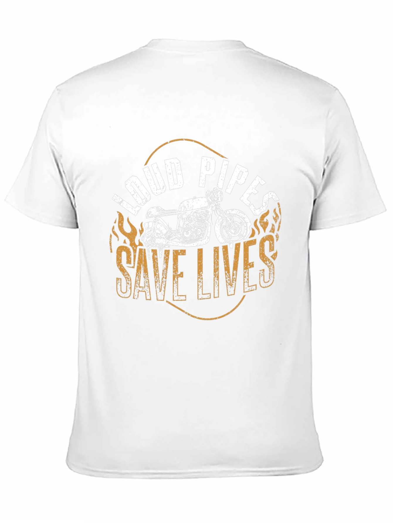 Loud Pipes Save Lives Black Graphic Tee