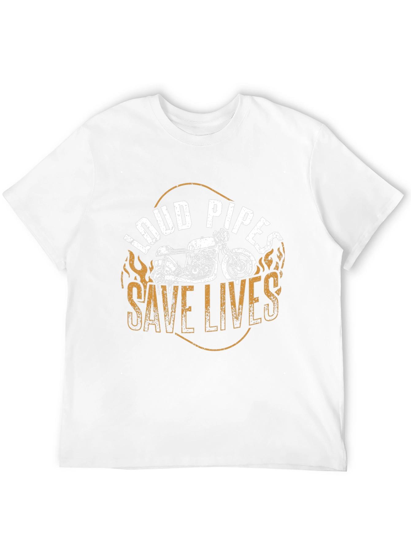Loud Pipes Save Lives Black Graphic Tee
