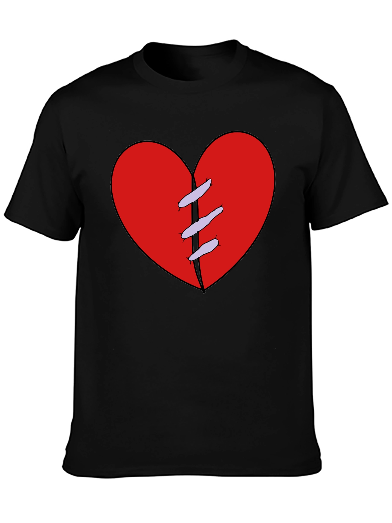Mended Heart Black T-Shirt