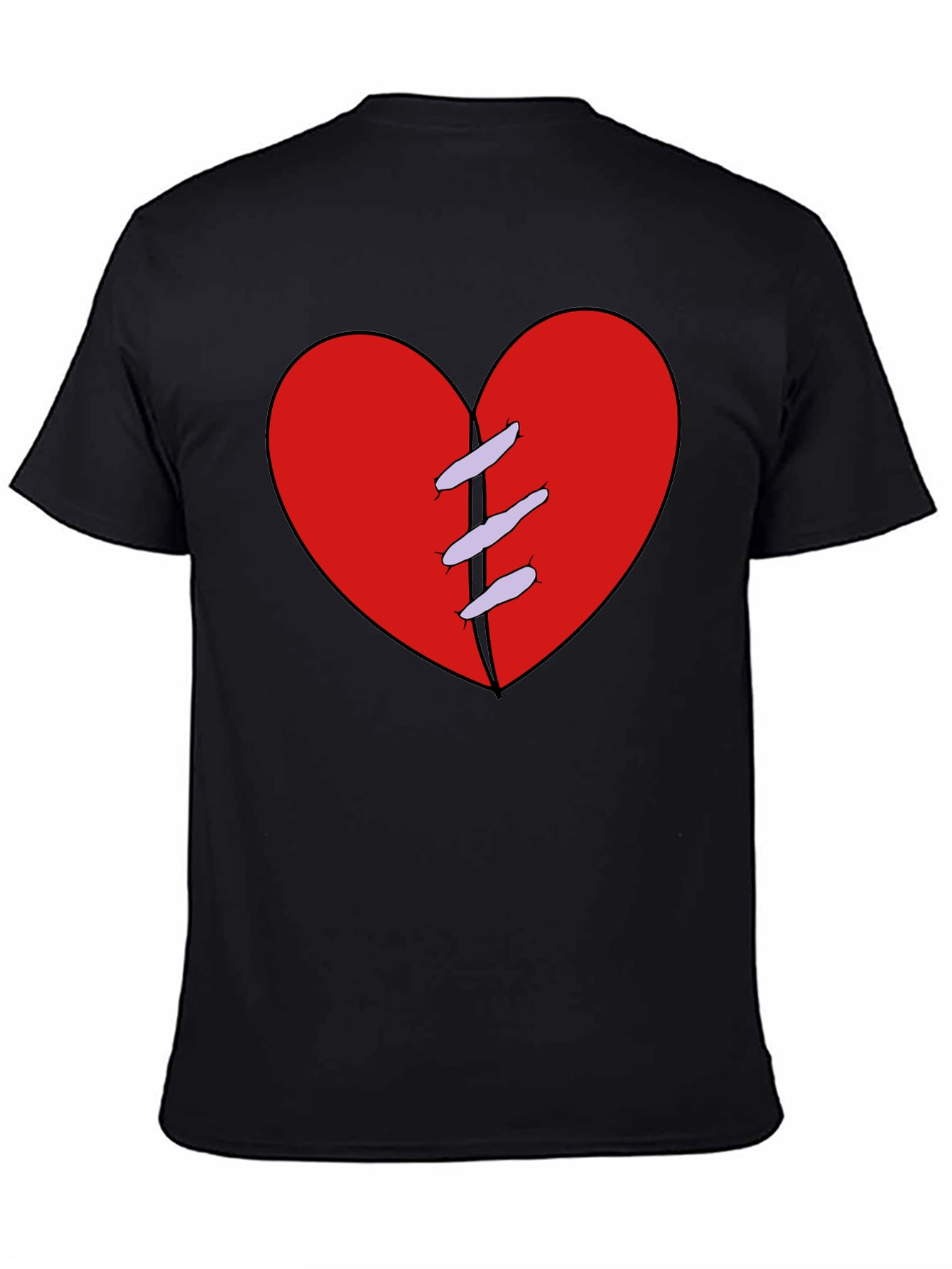 Mended Heart Black T-Shirt