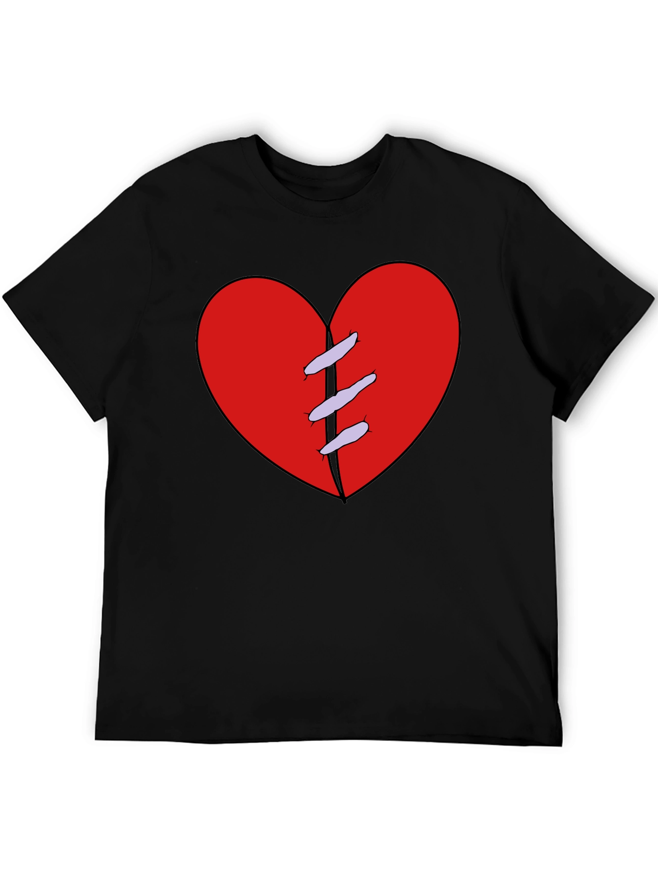 Mended Heart Black T-Shirt