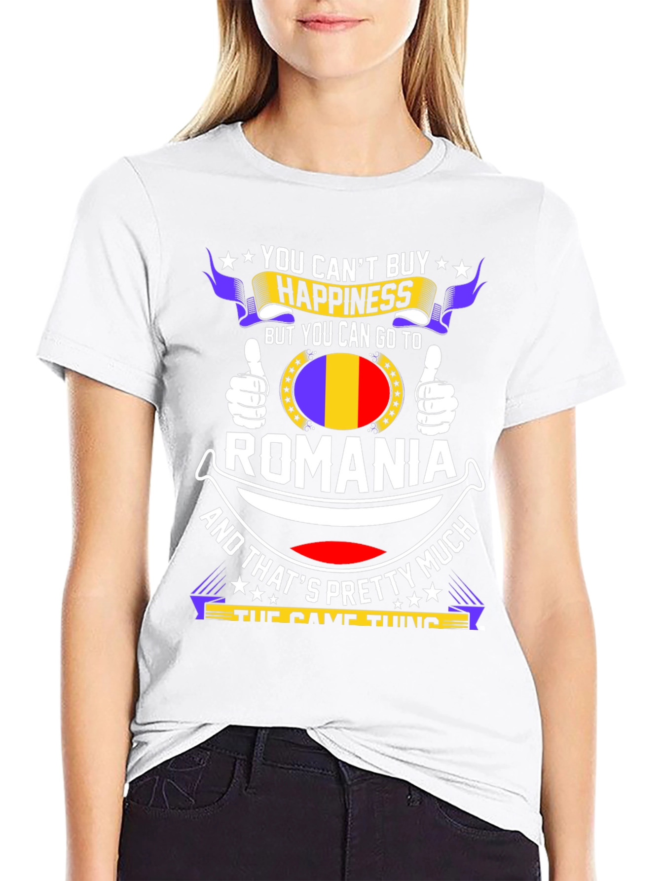 Romania T-Shirt - Cant Buy Happiness