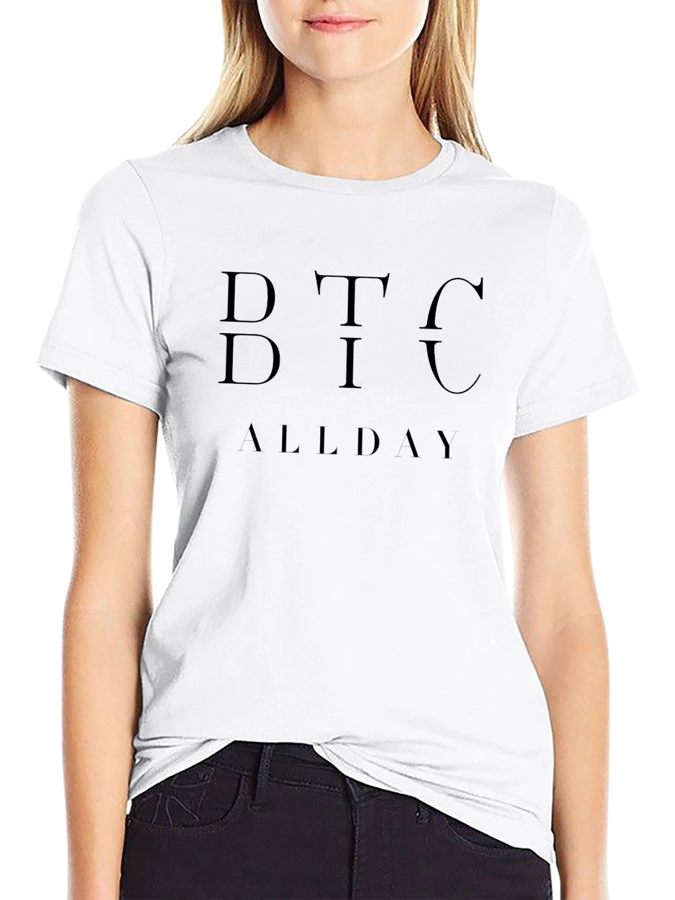 BTC ALLDAY Black Graphic Tee