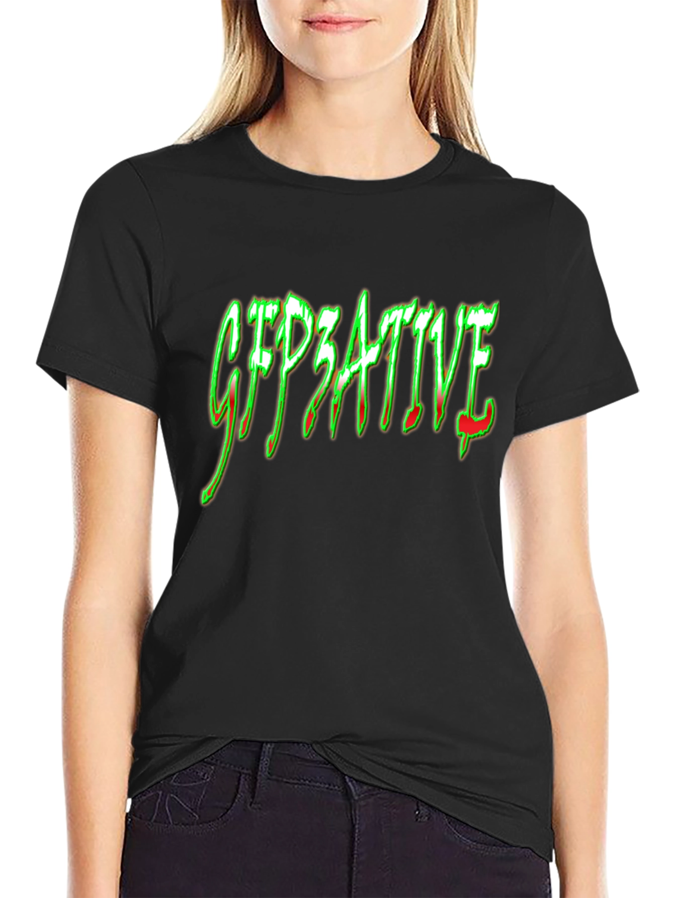 GFP3ATIVE Graphic T-Shirt - Black