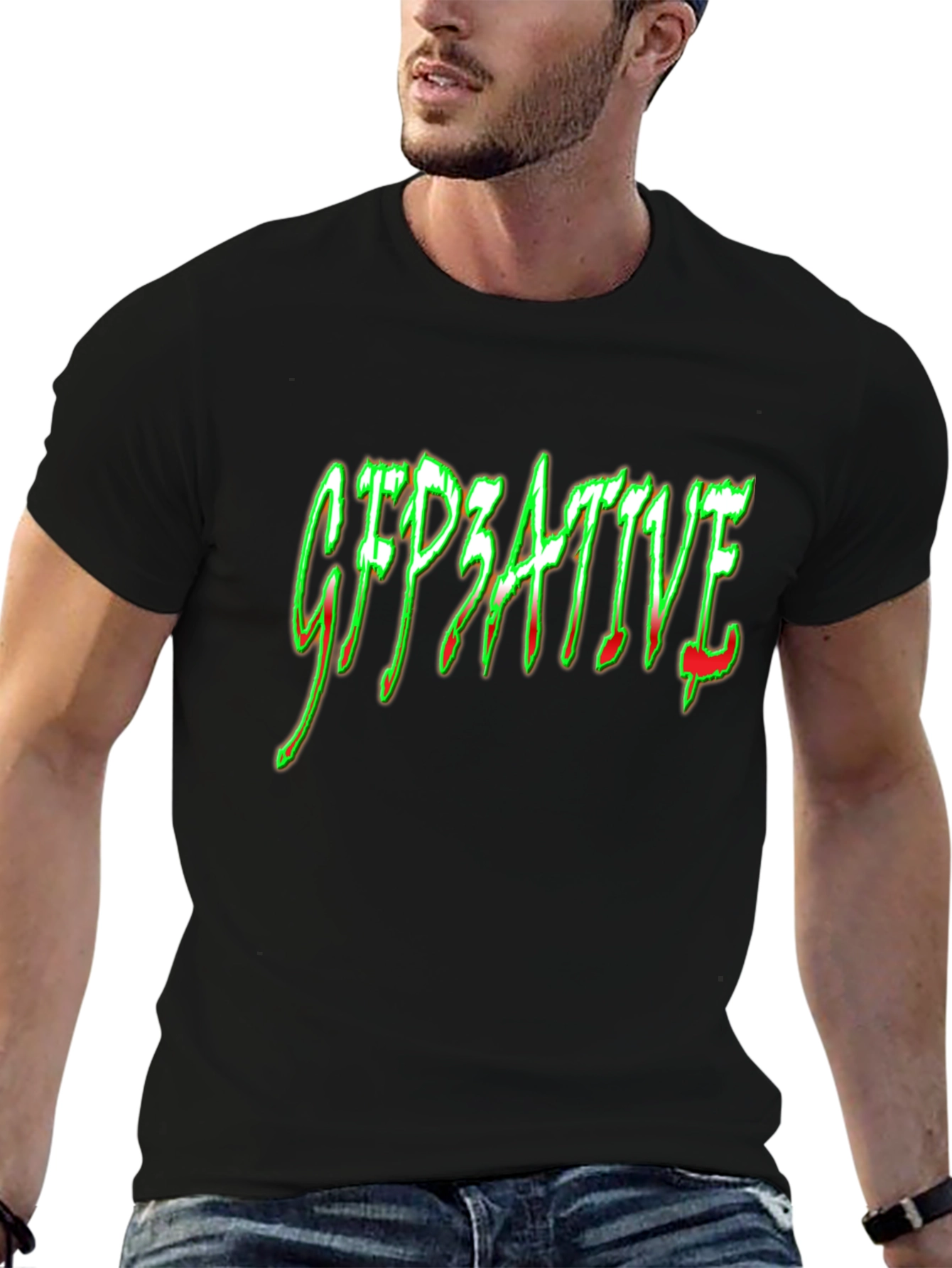 GFP3ATIVE Graphic T-Shirt - Black