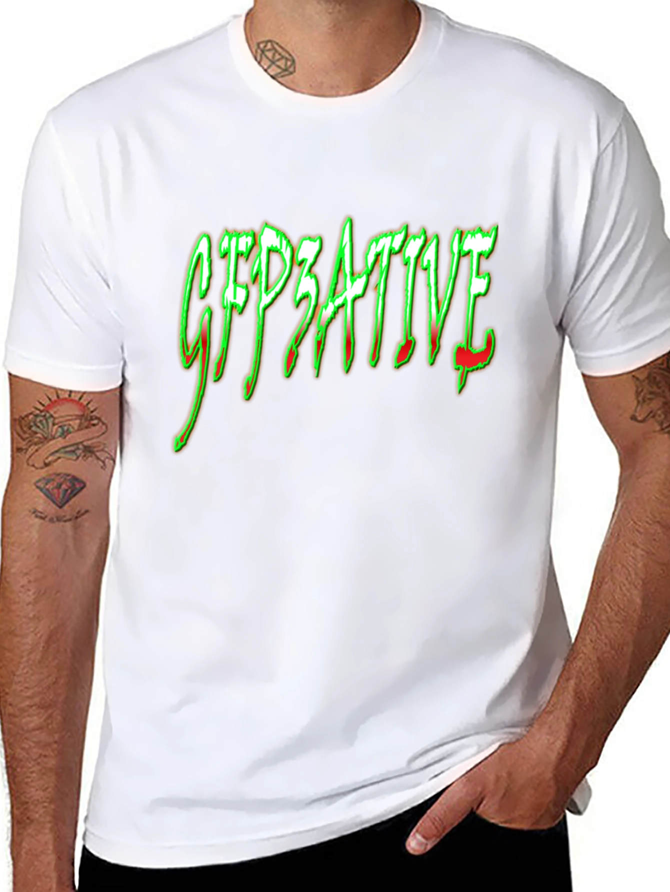 GFP3ATIVE Graphic T-Shirt - Black