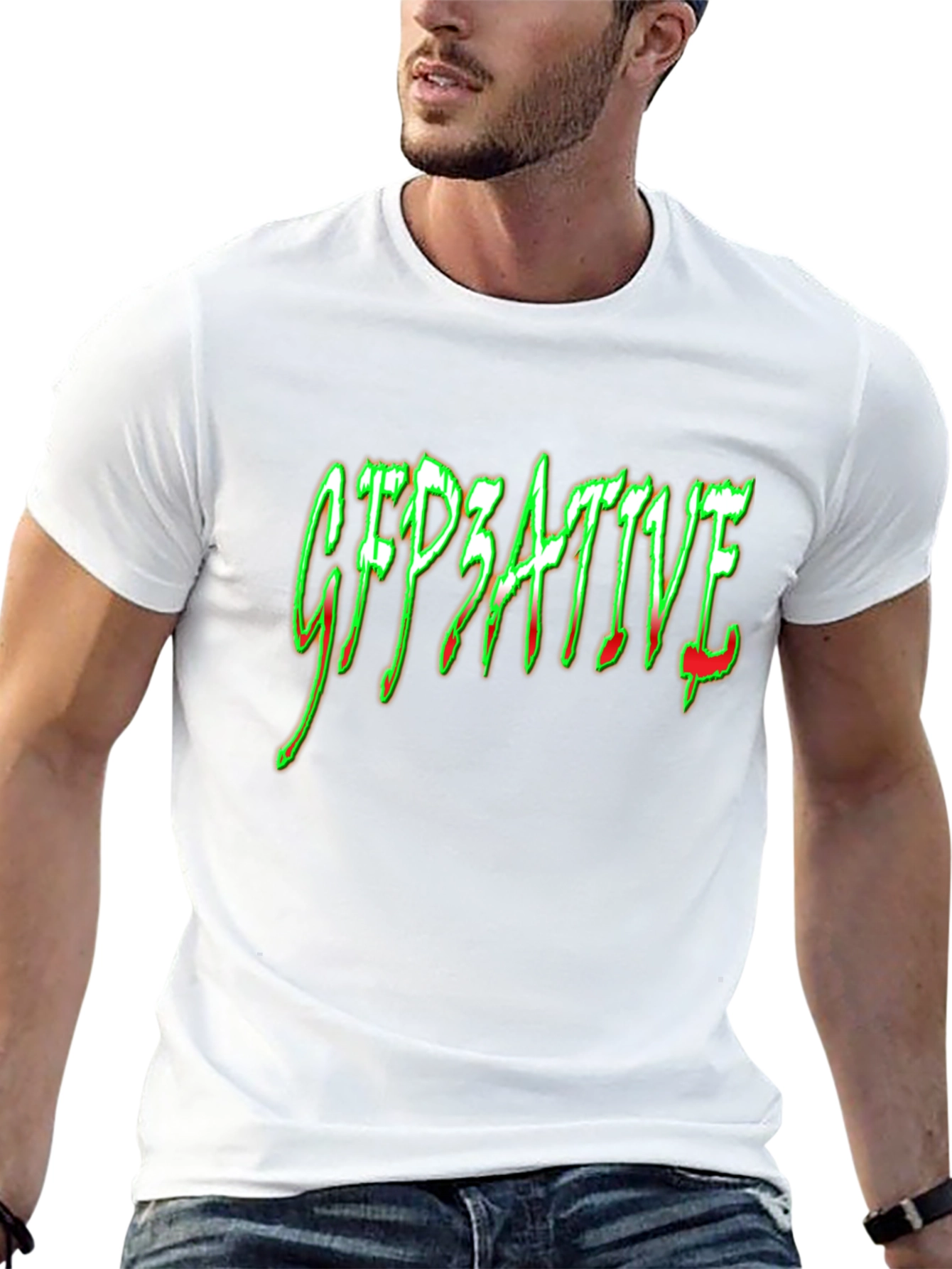 GFP3ATIVE Graphic T-Shirt - Black