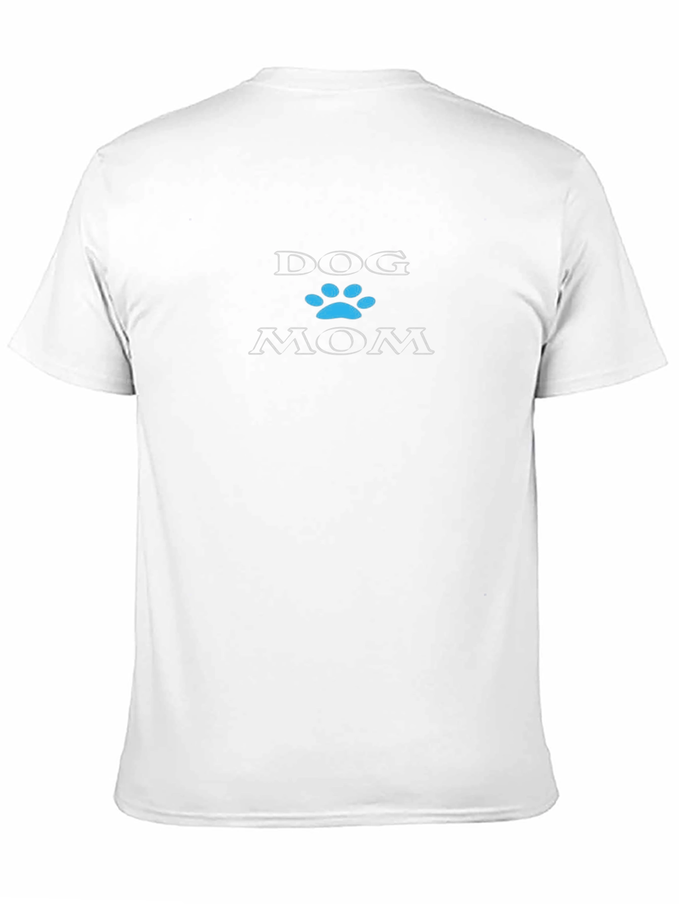 Dog Mom Paw Print T-Shirt - Black
