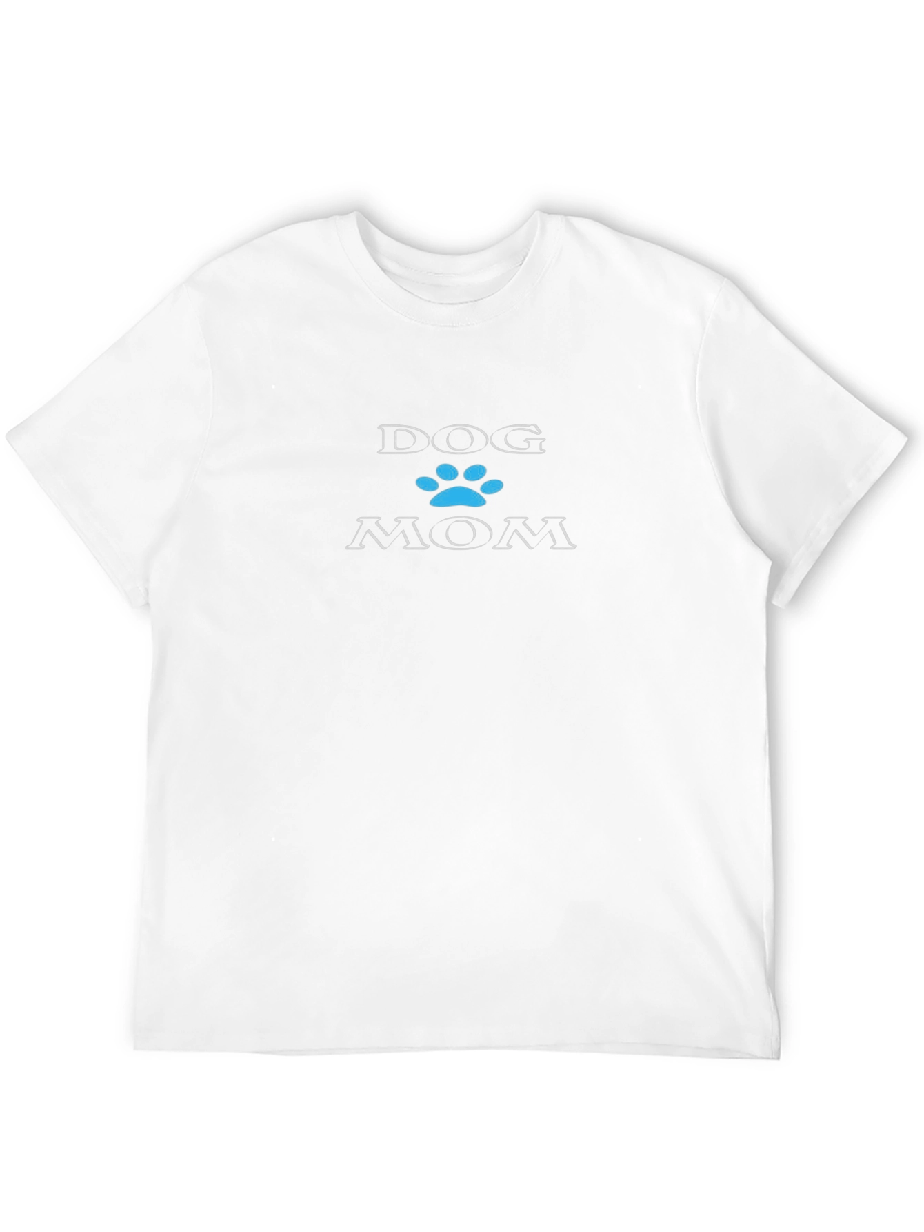 Dog Mom Paw Print T-Shirt - Black