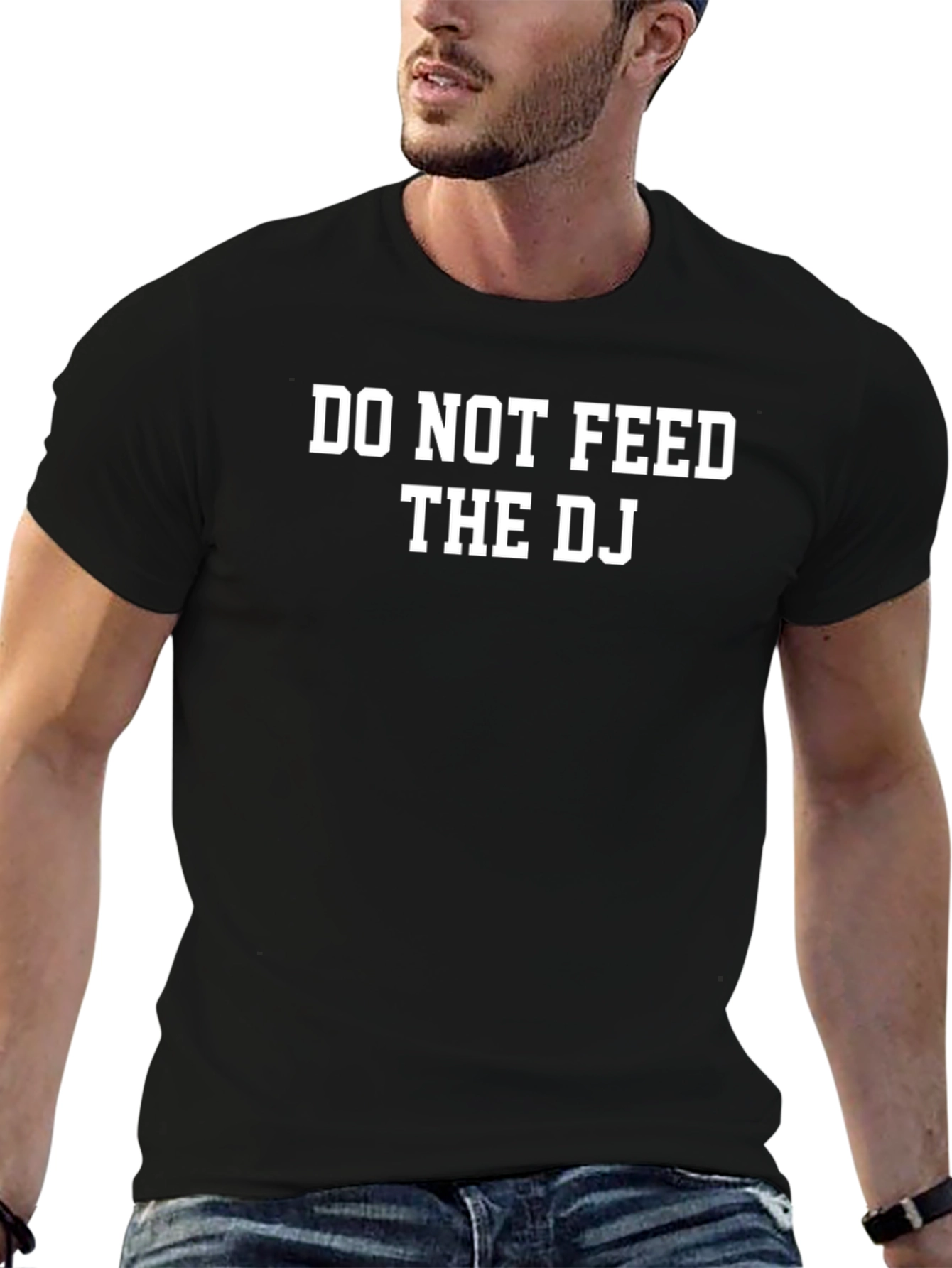 Do Not Feed The DJ Black T-Shirt