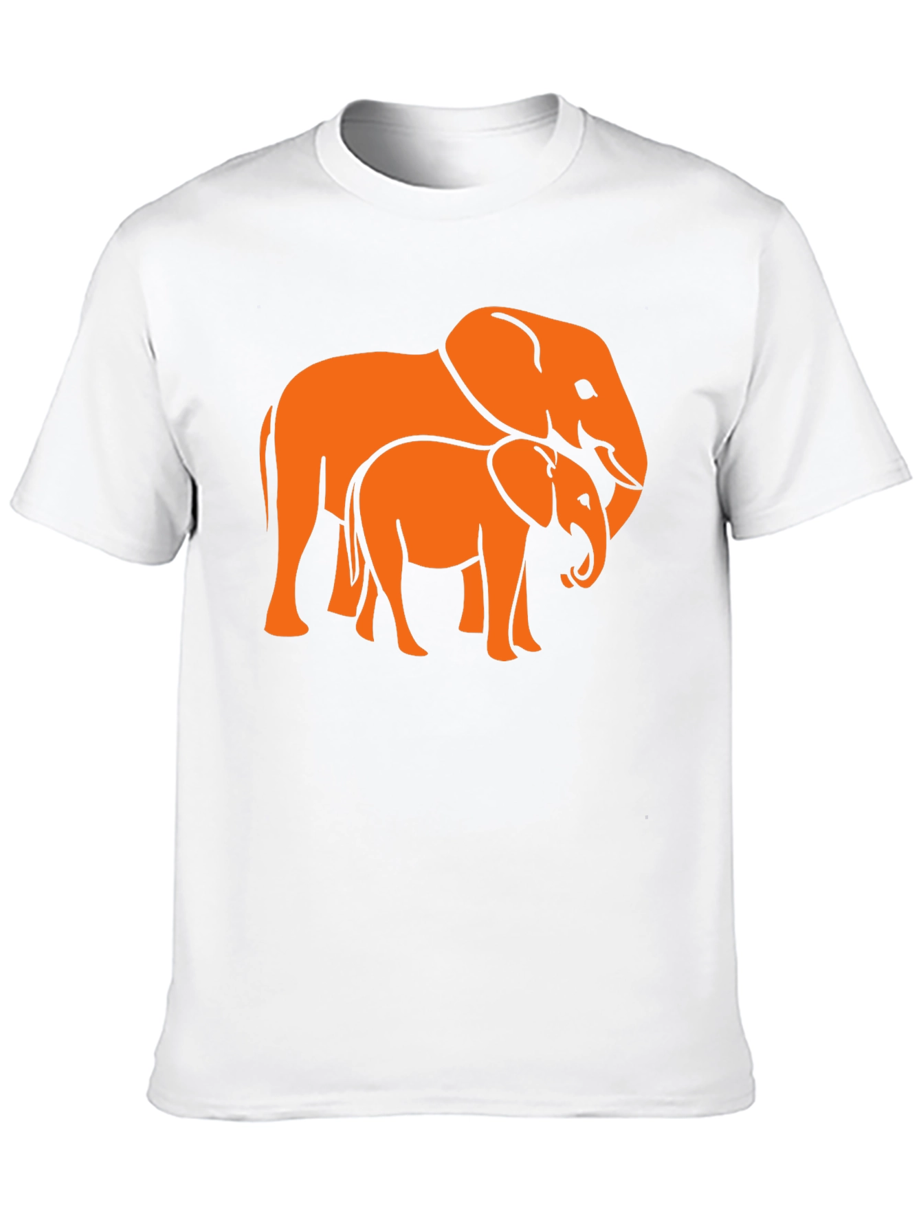 Elephant Family Graphic Tee - Stylish Black T-Shirt