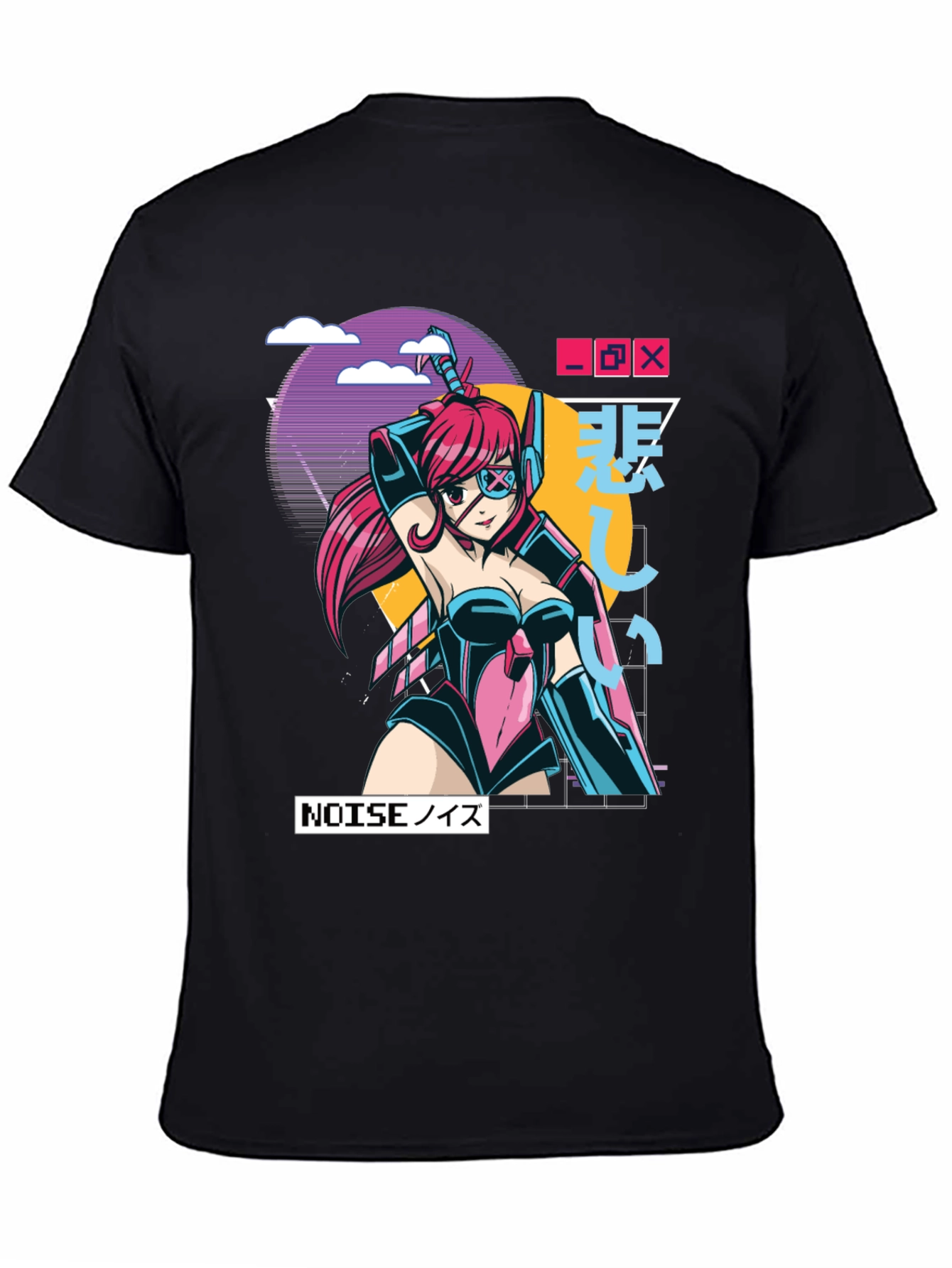 Cyberpunk Anime Graphic Tee - Gamer Style