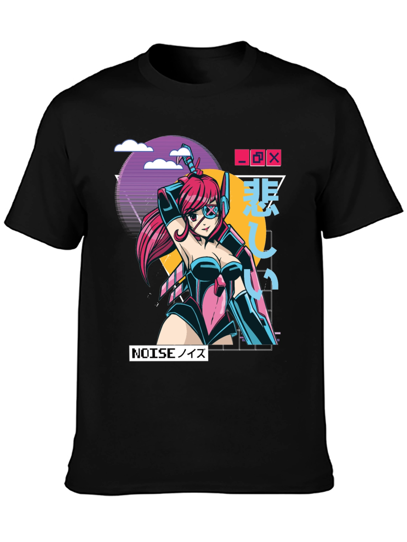 Cyberpunk Anime Graphic Tee - Gamer Style