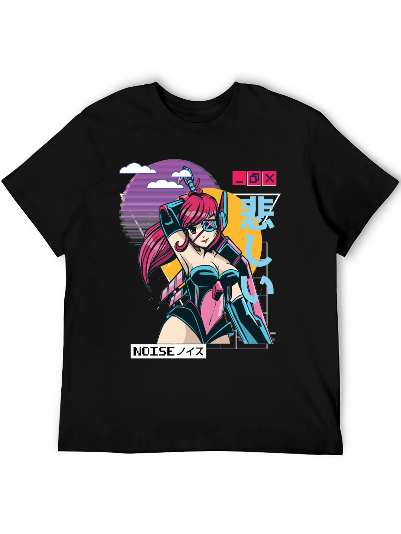 Cyberpunk Anime Graphic Tee - Gamer Style