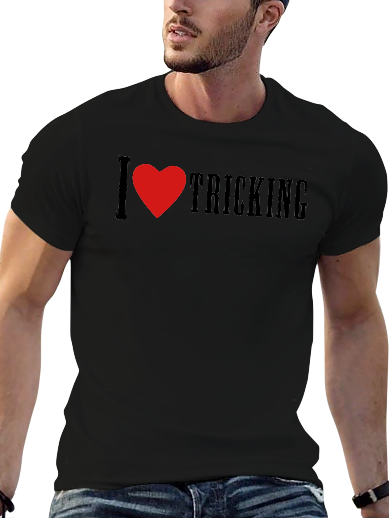 I Heart Tricking T-Shirt - Black Graphic Tee