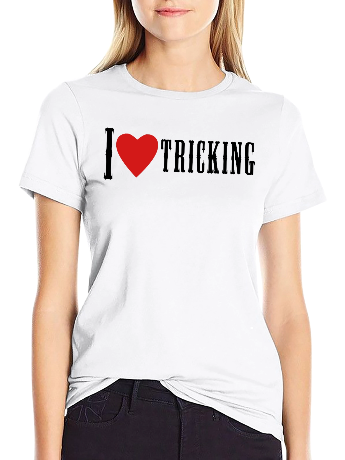 I Heart Tricking T-Shirt - Black Graphic Tee