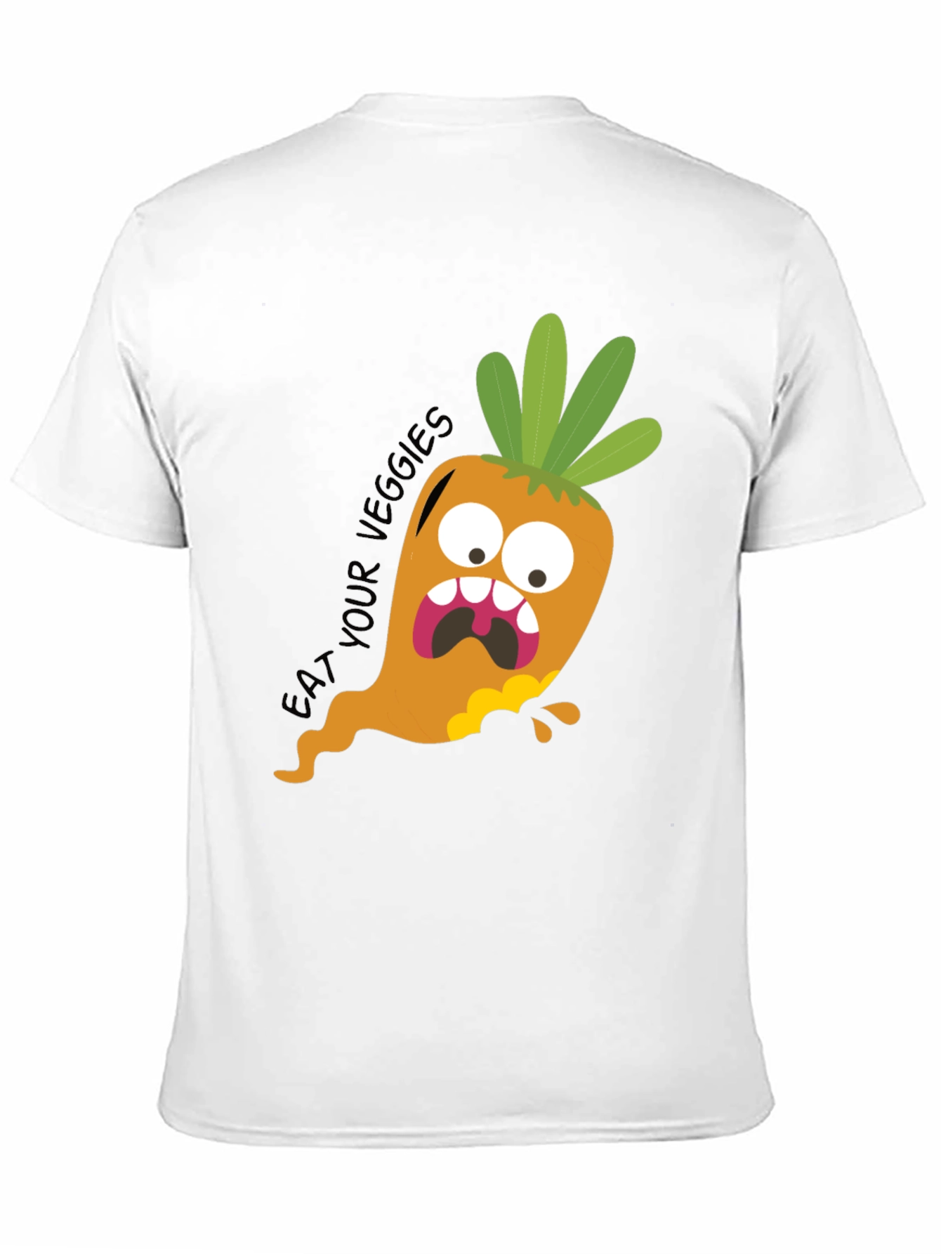 Eat Your Veggies Funny Carrot Graphic Tee