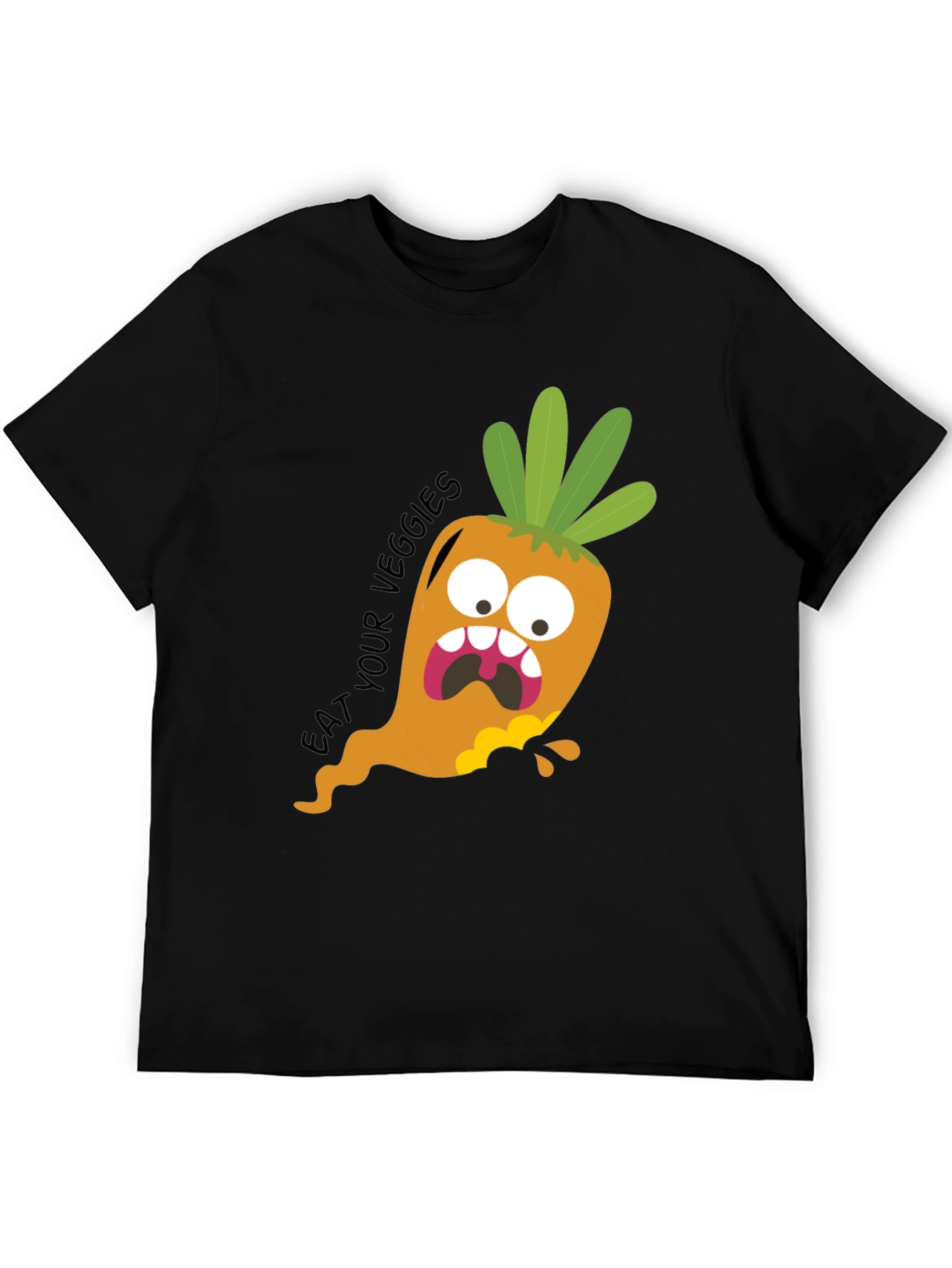 Eat Your Veggies Funny Carrot Graphic Tee