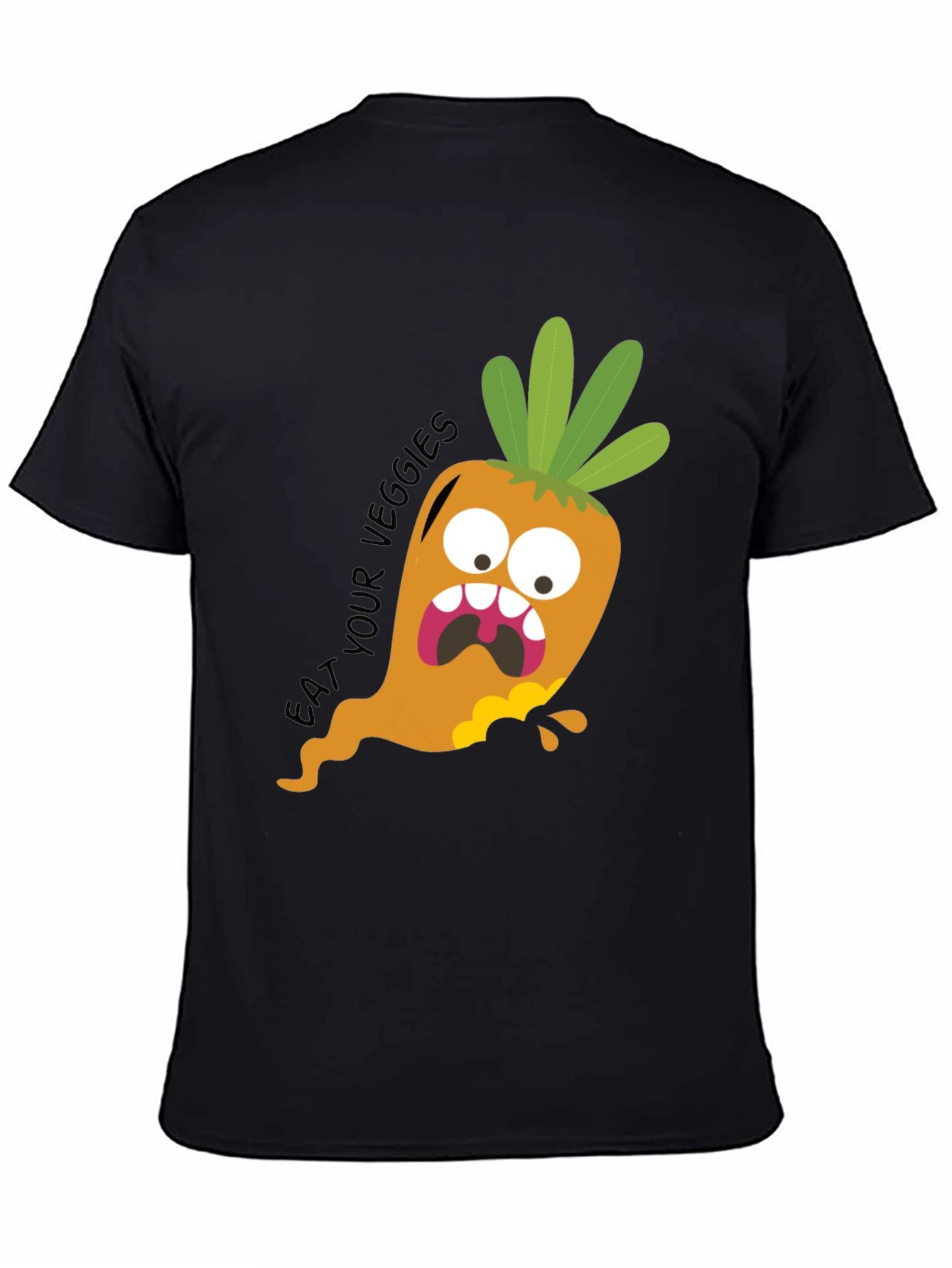 Eat Your Veggies Funny Carrot Graphic Tee