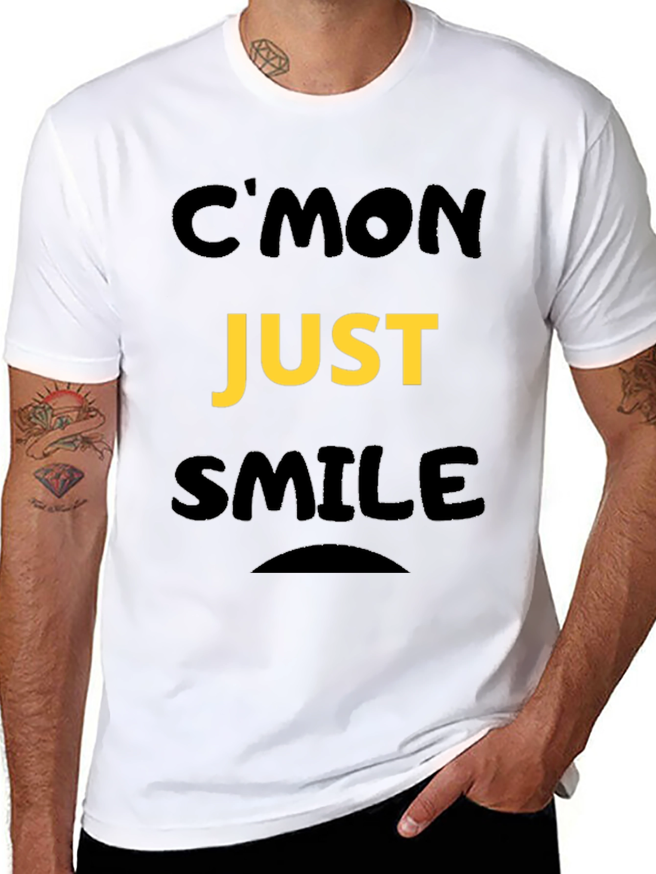 Cmon Just Smile Graphic Tee