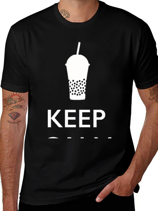 Keep Calm and Drink Boba Bubble Tea T-Shirt