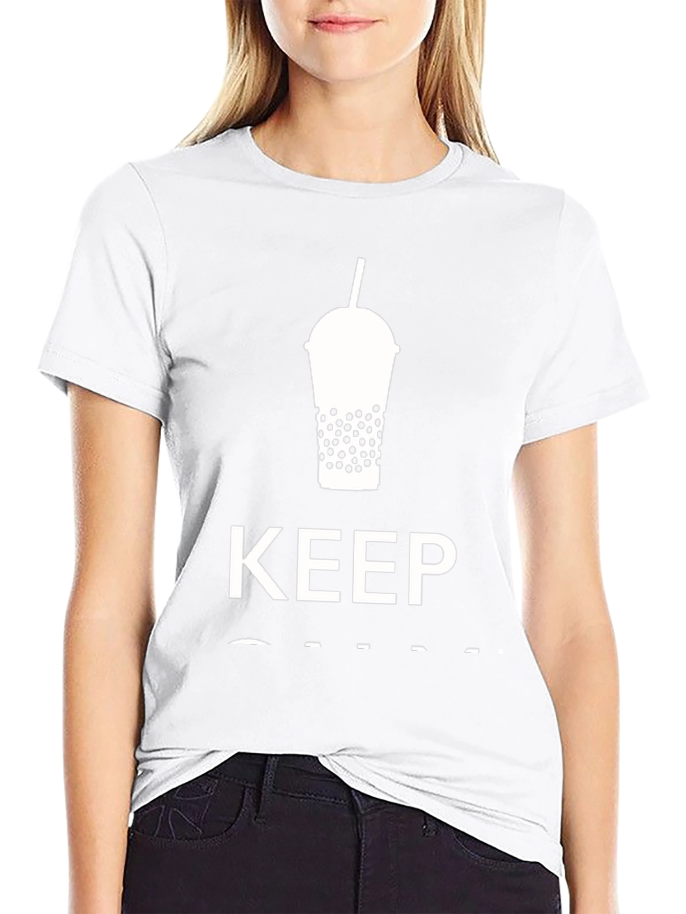 Keep Calm and Drink Boba Bubble Tea T-Shirt