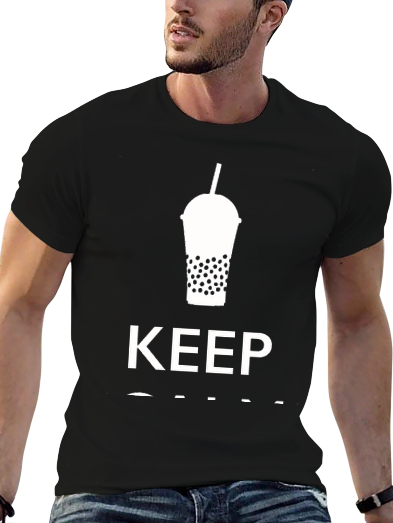Keep Calm and Drink Boba Bubble Tea T-Shirt