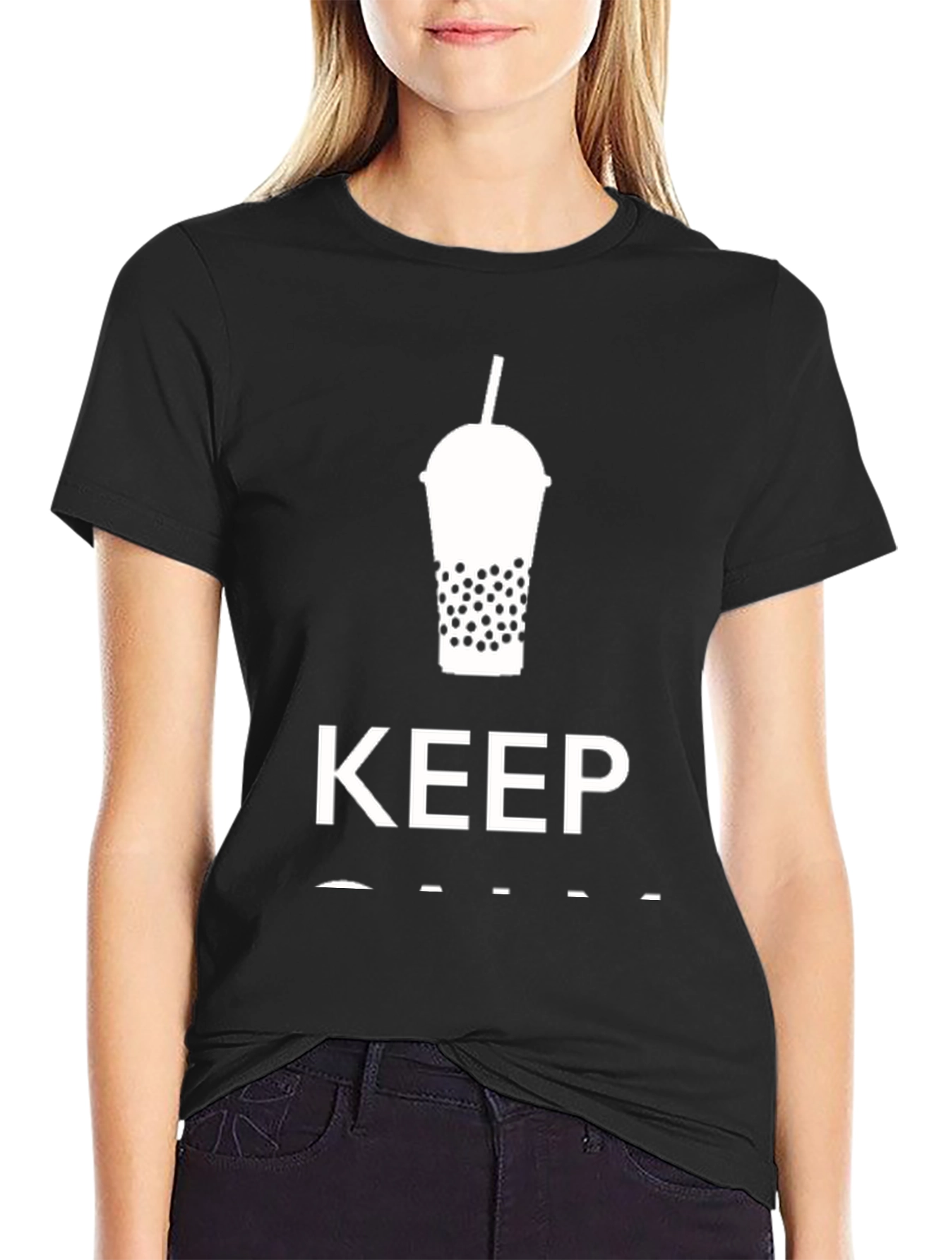Keep Calm and Drink Boba Bubble Tea T-Shirt