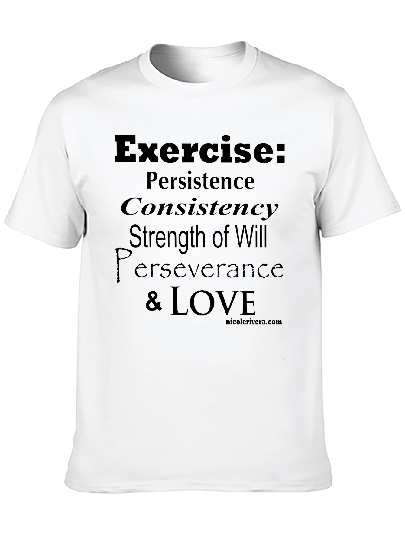 Exercise Definition Black T-Shirt