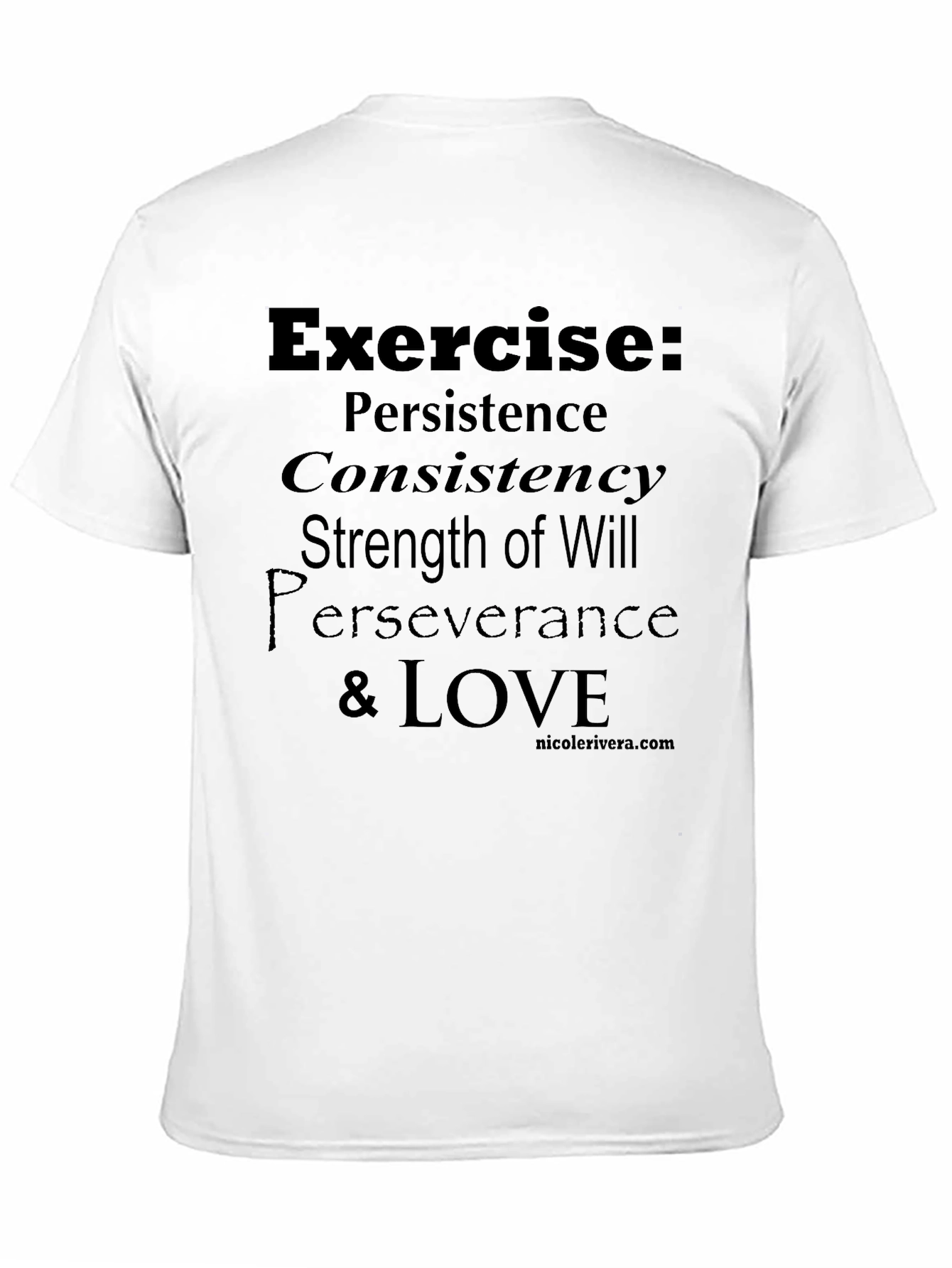 Exercise Definition Black T-Shirt