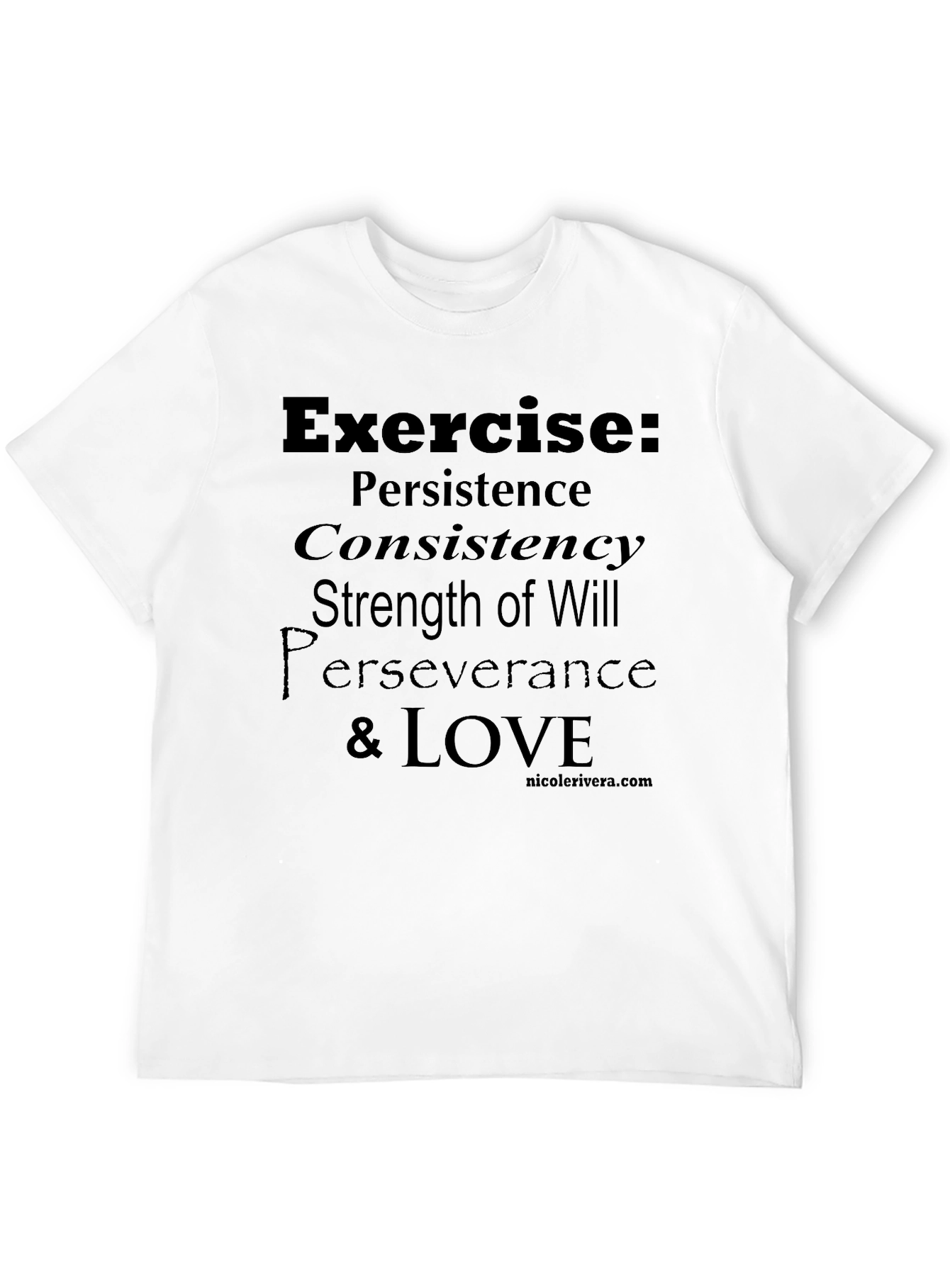 Exercise Definition Black T-Shirt