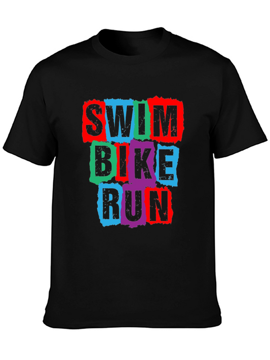 Swim Bike Run Triathlon T-Shirt