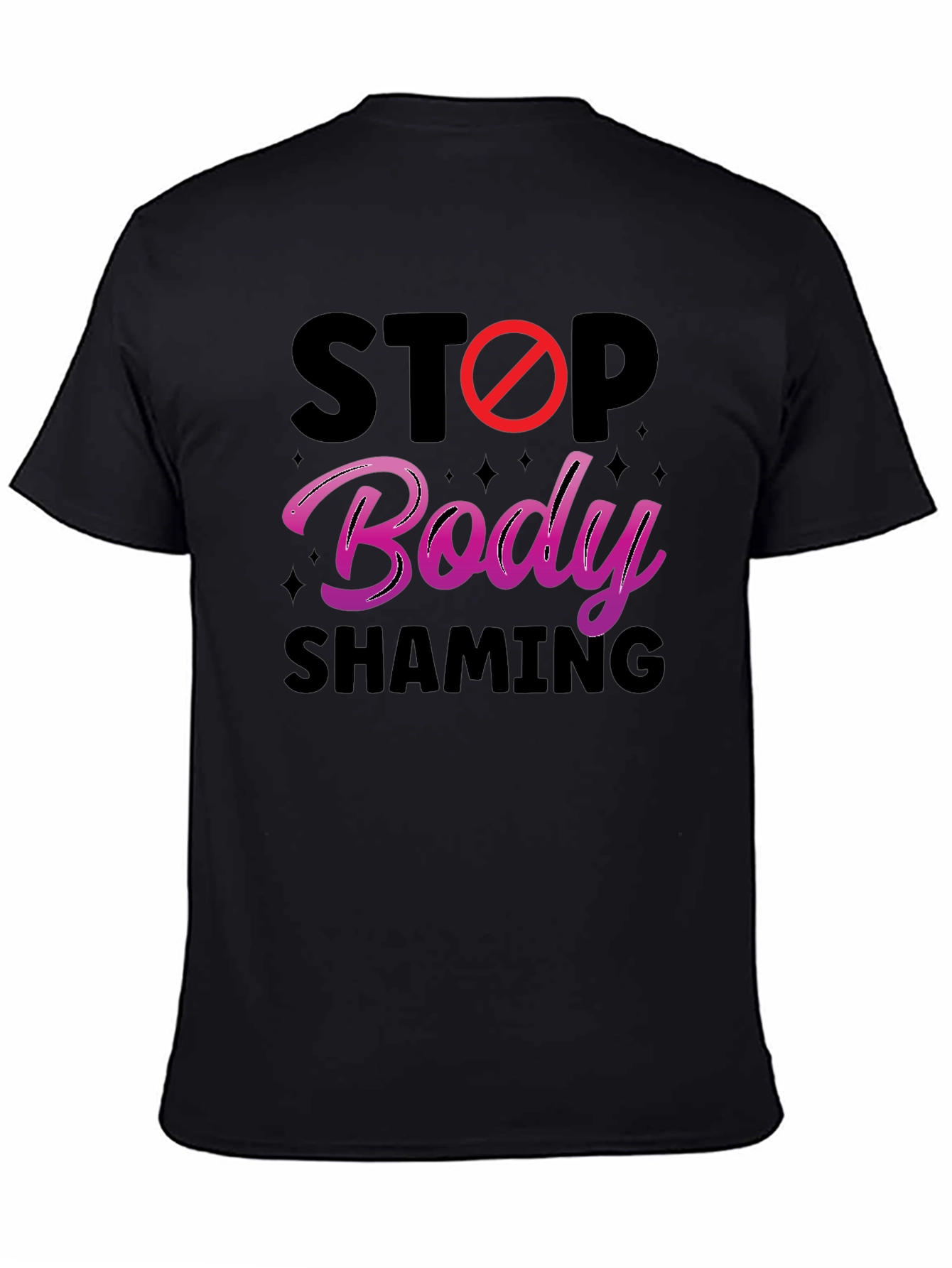 Stop Body Shaming Graphic Tee - Anti-Bullying Awareness