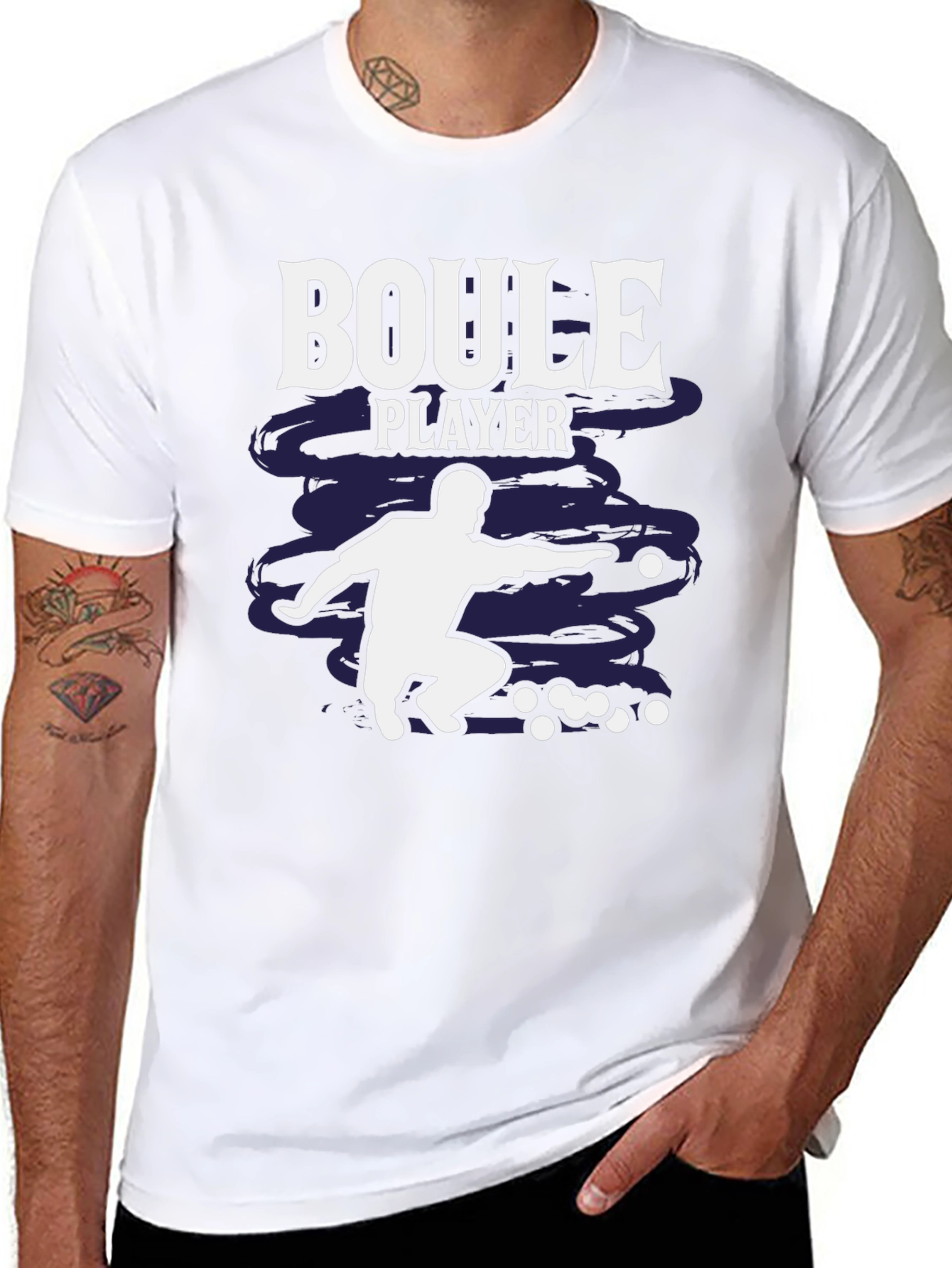 Boule Player Graphic T-Shirt - Stylish Design