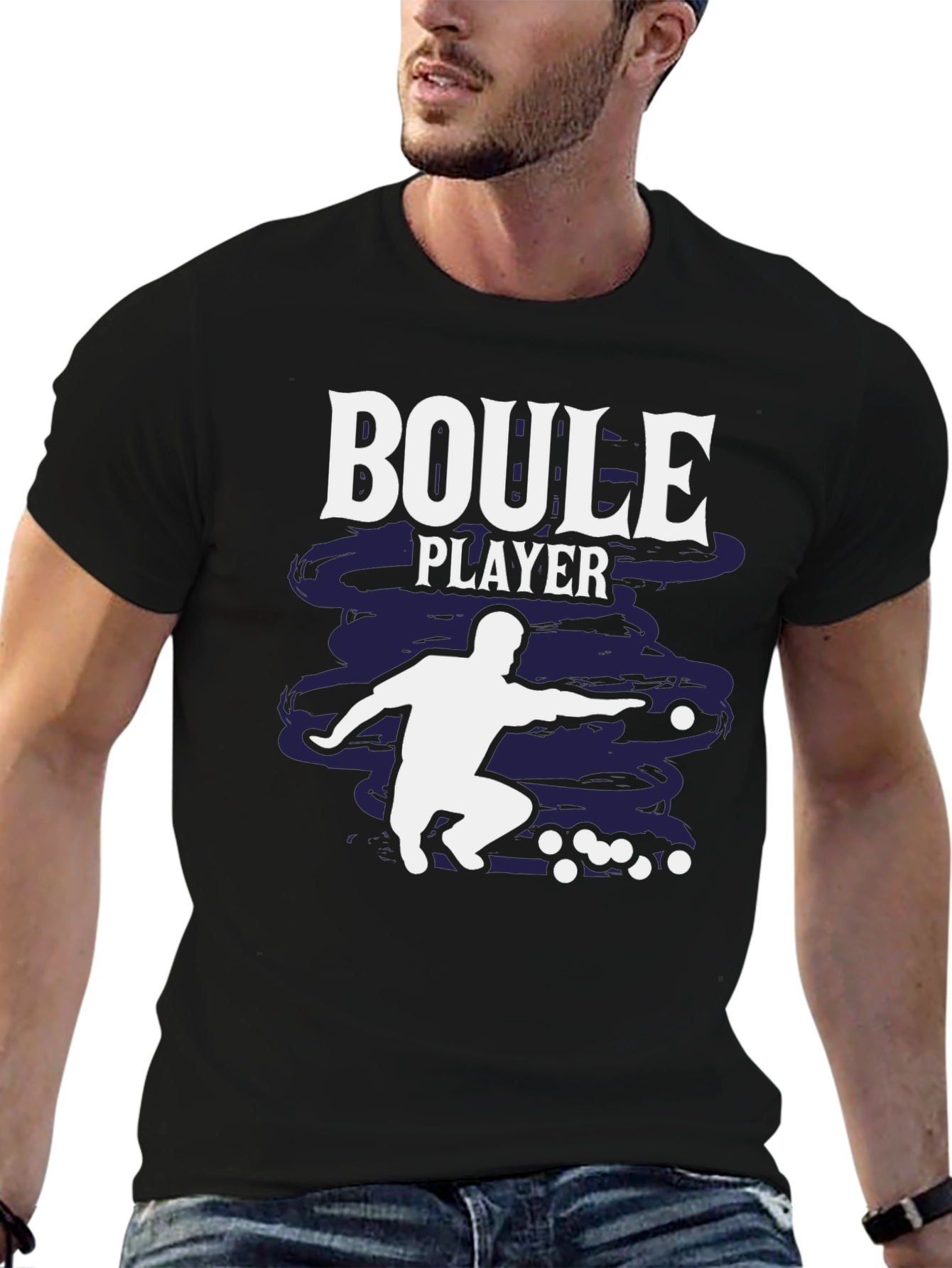 Boule Player Graphic T-Shirt - Stylish Design