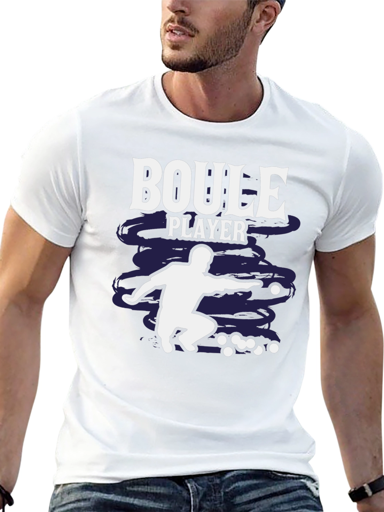 Boule Player Graphic T-Shirt - Stylish Design