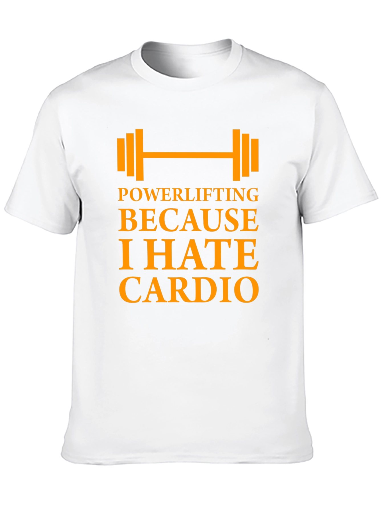 Powerlifting Because I Hate Cardio - Mens Black T-Shirt