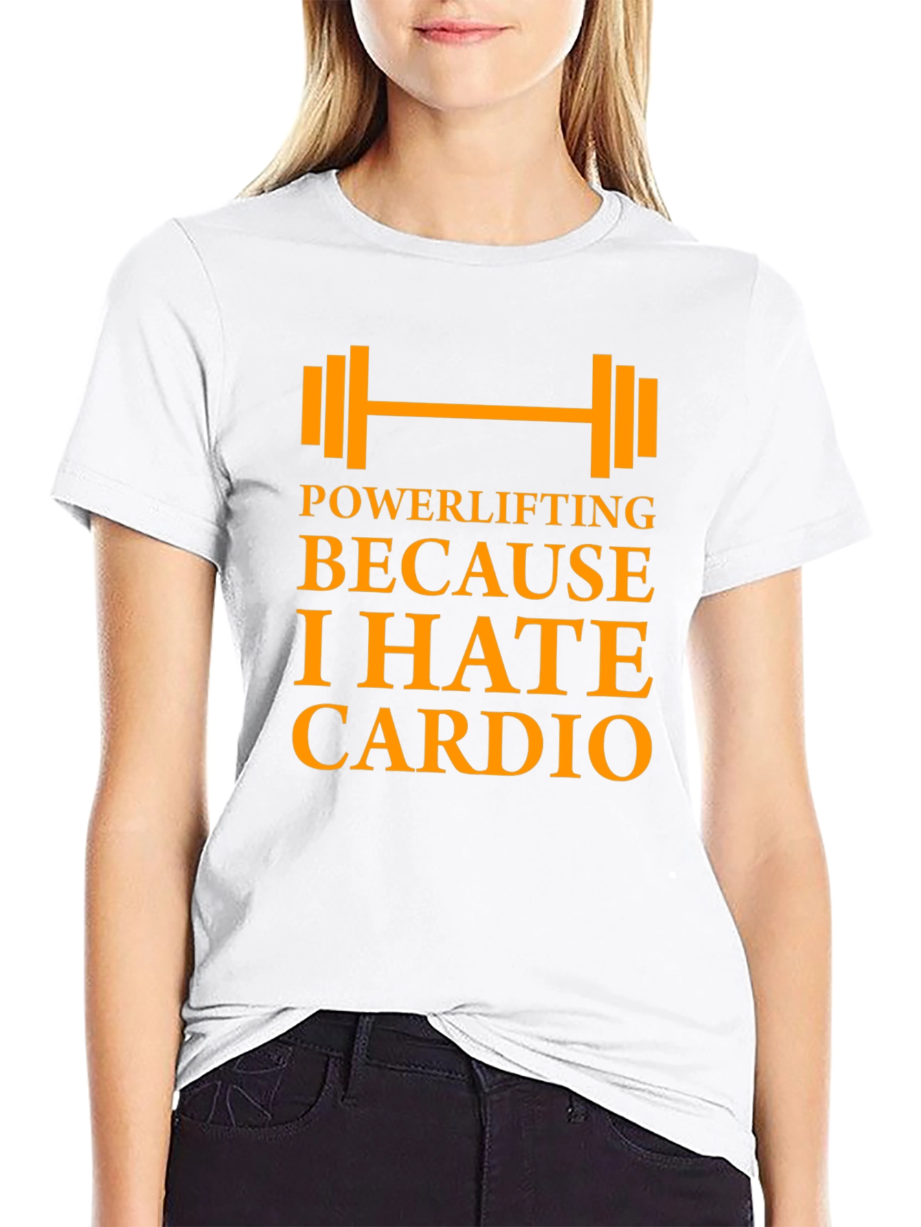 Powerlifting Because I Hate Cardio - Mens Black T-Shirt