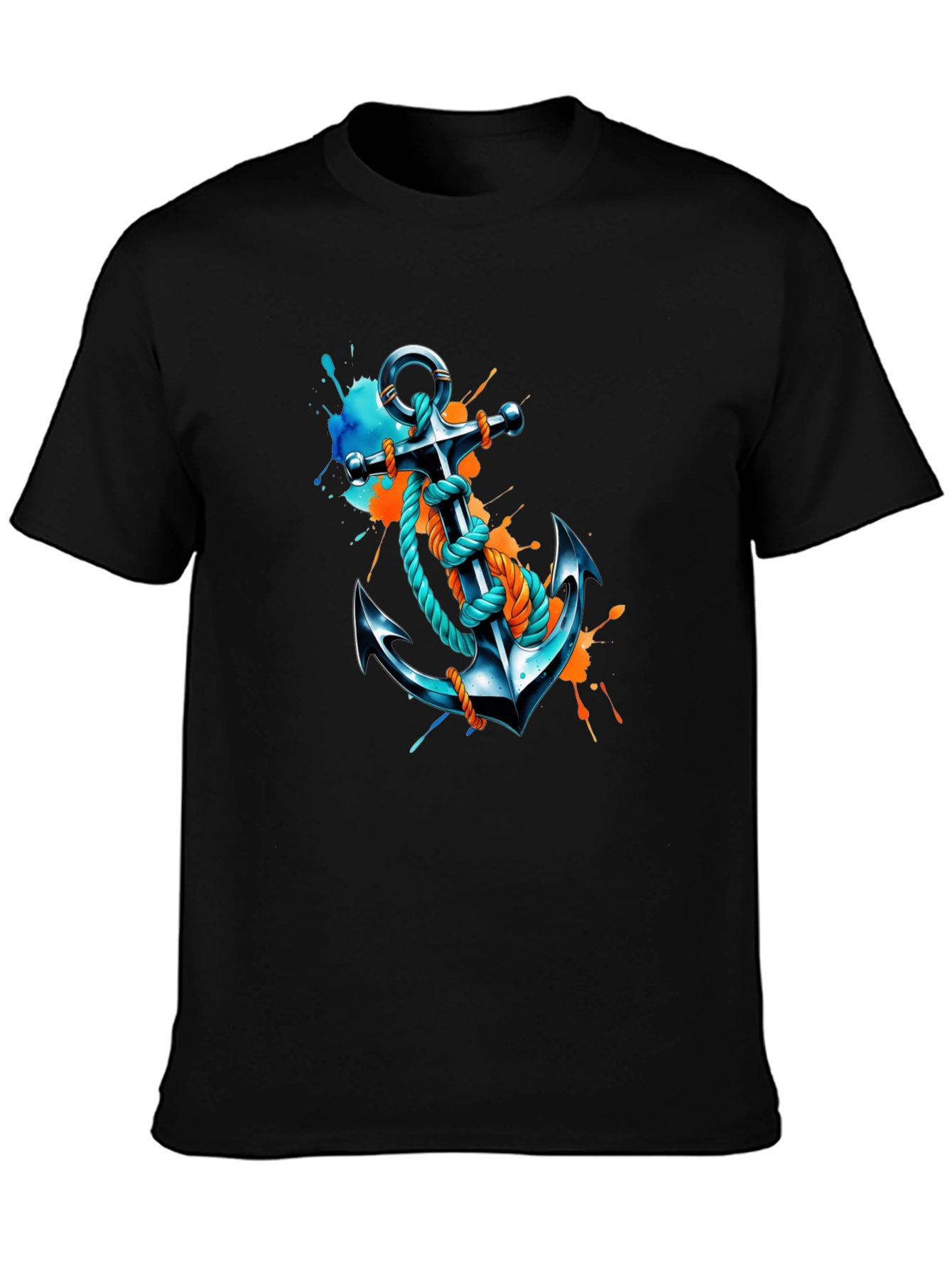 Anchor Graphic T-Shirt - Artistic Nautical Tee
