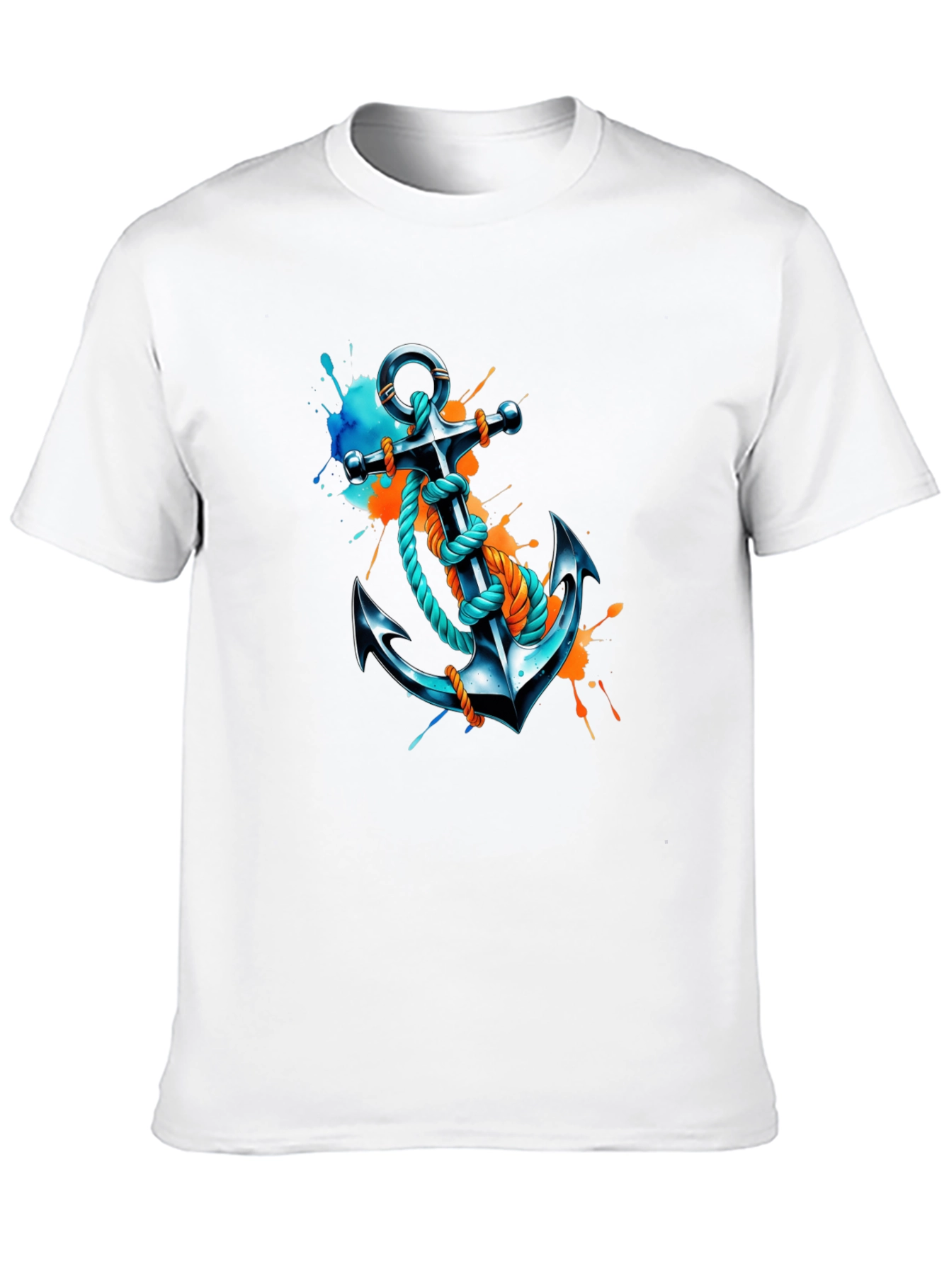 Anchor Graphic T-Shirt - Artistic Nautical Tee