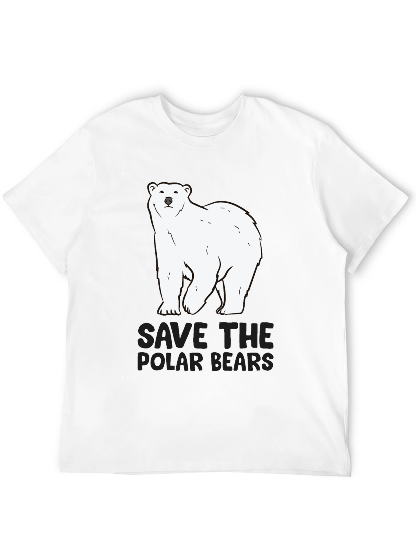 Save the Polar Bears Black Tee