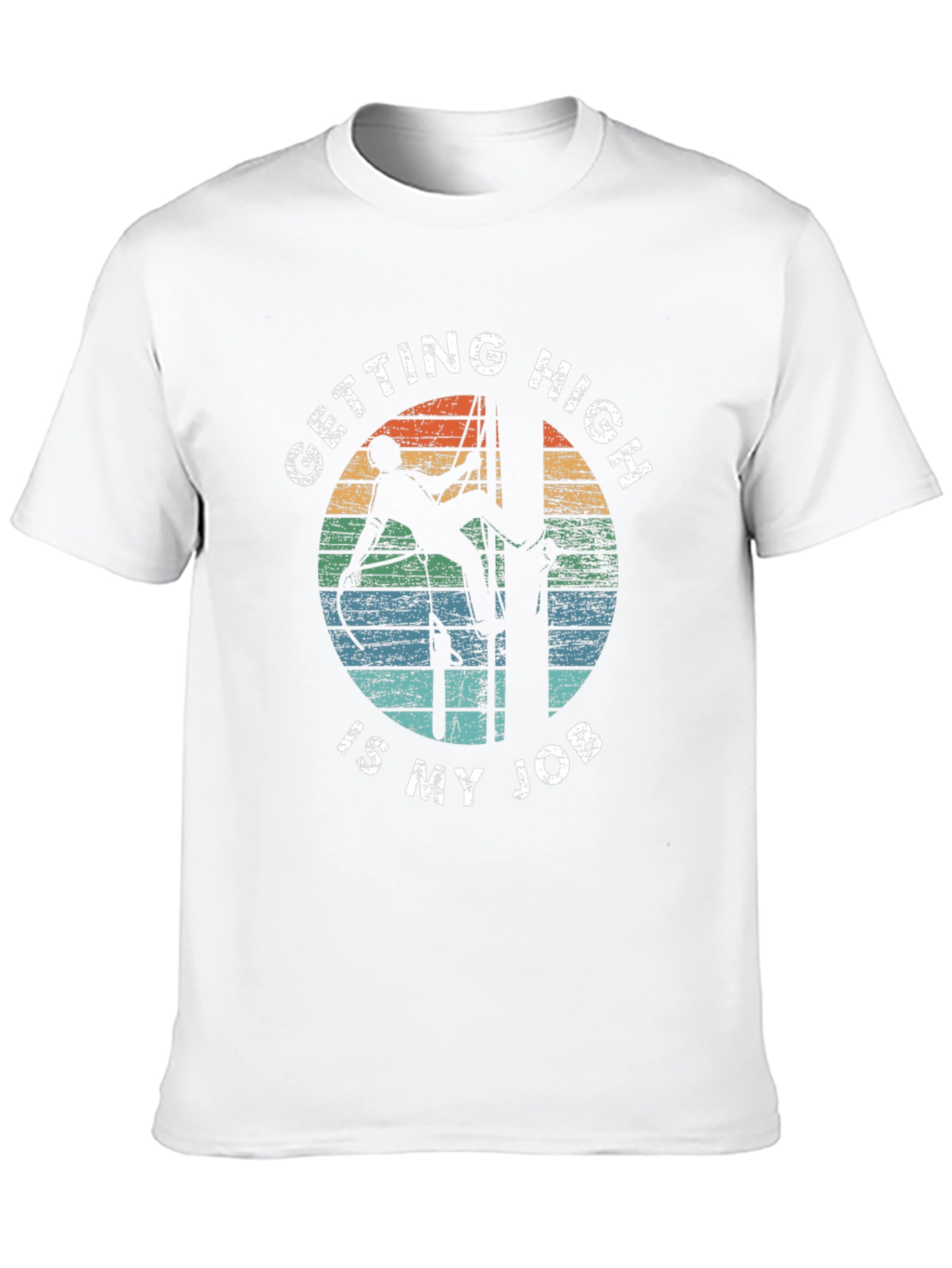 Getting High Is My Job Black T-Shirt