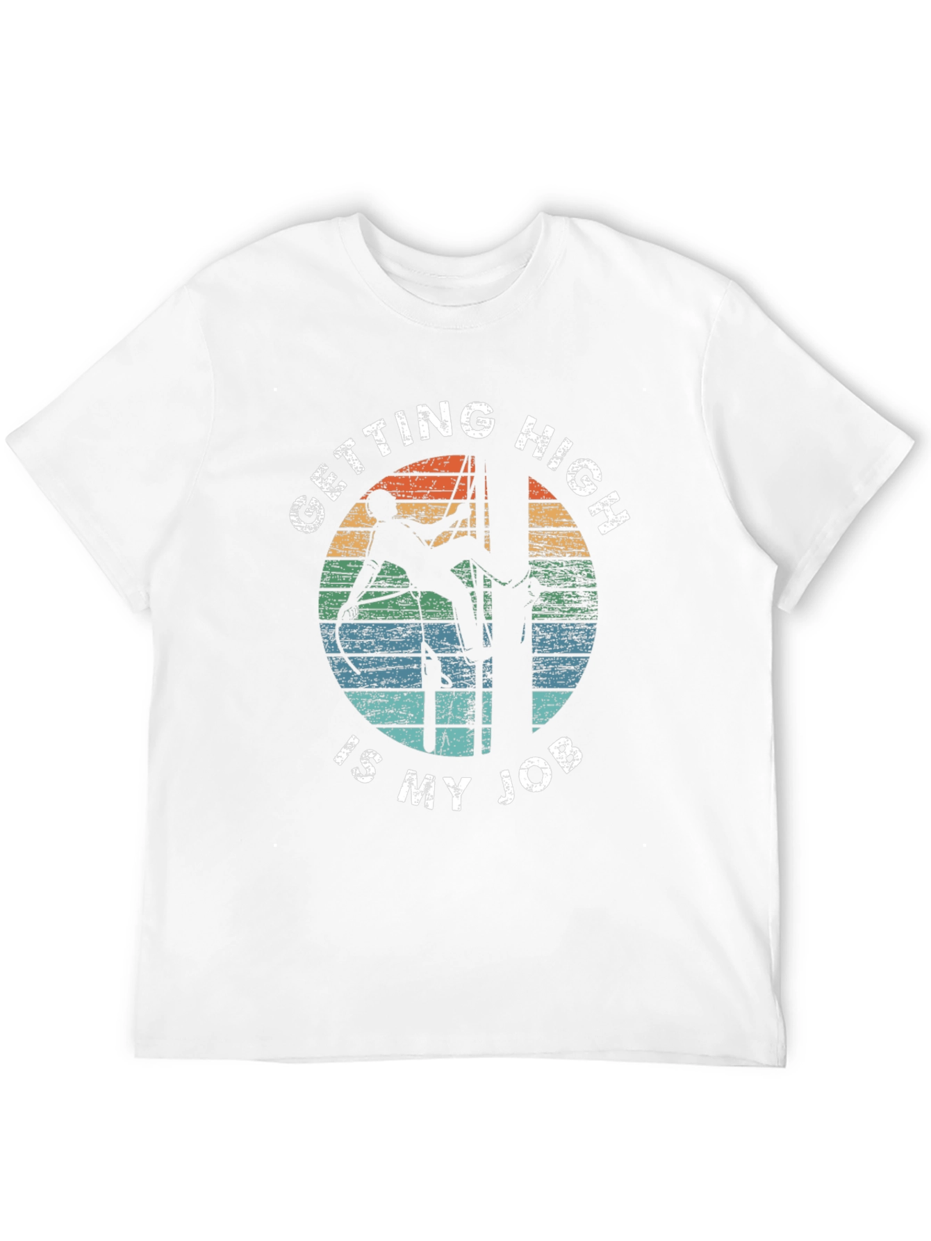Getting High Is My Job Black T-Shirt