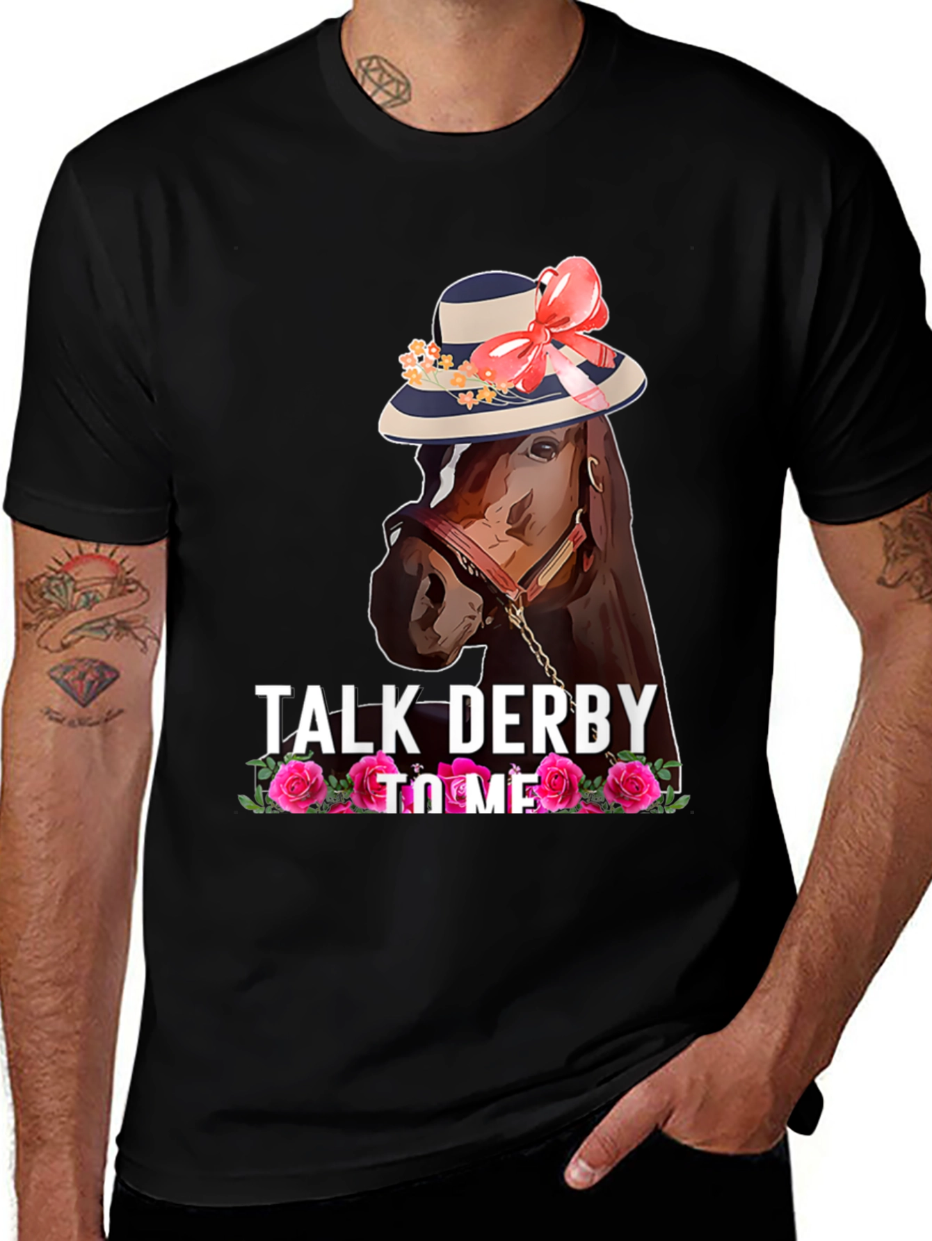 Talk Derby to Me Horse Graphic Tee