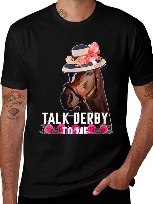 Talk Derby to Me Horse Graphic Tee