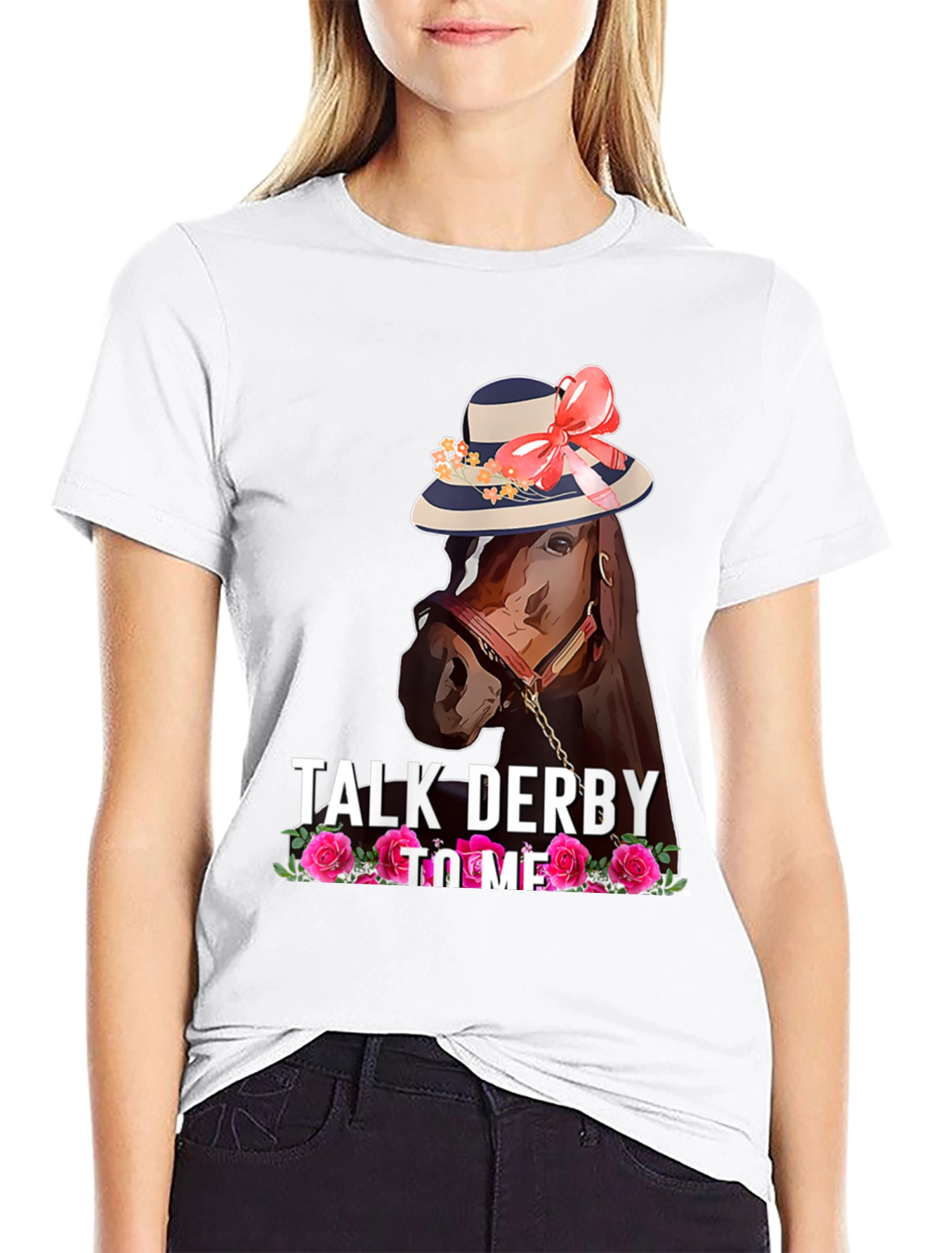 Talk Derby to Me Horse Graphic Tee