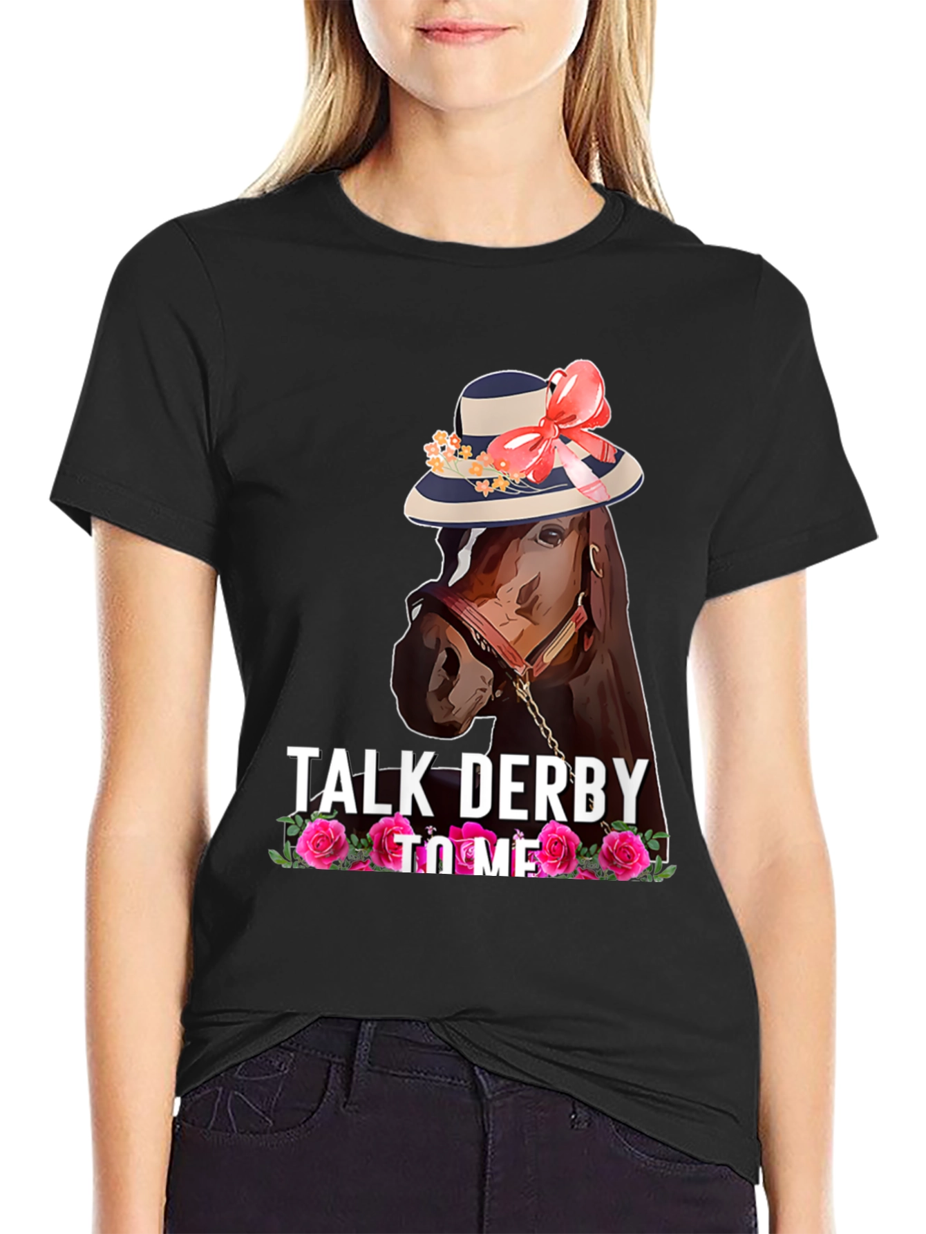 Talk Derby to Me Horse Graphic Tee