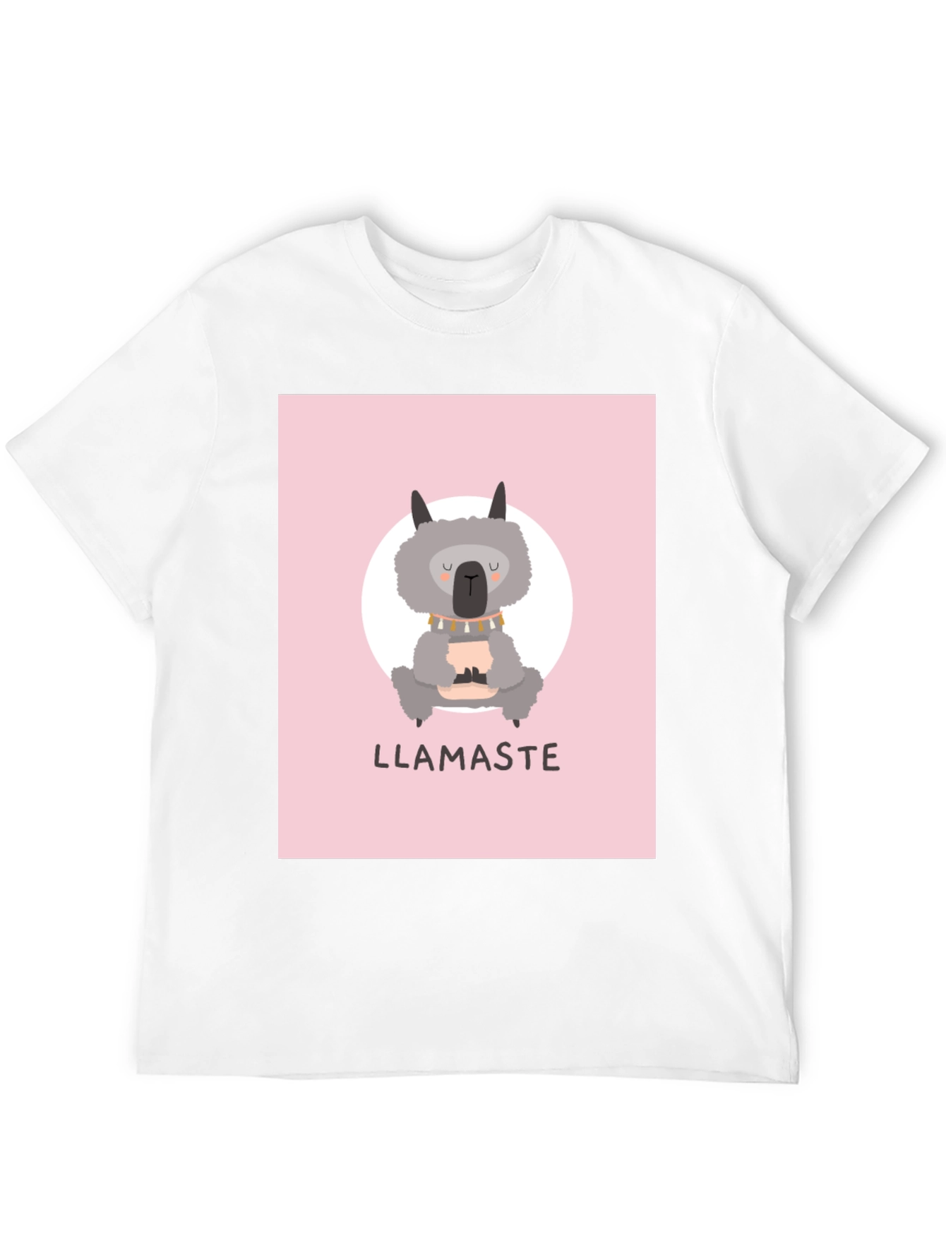 Llamaste Llama Yoga T-Shirt - Black Cotton Tee